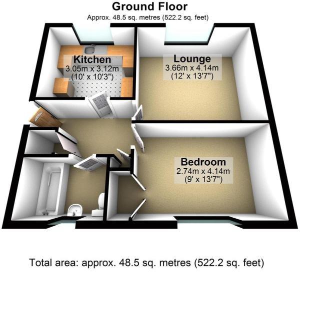 1 Bedrooms Flat for sale in Horsham Road, Bramley, Guildford GU5