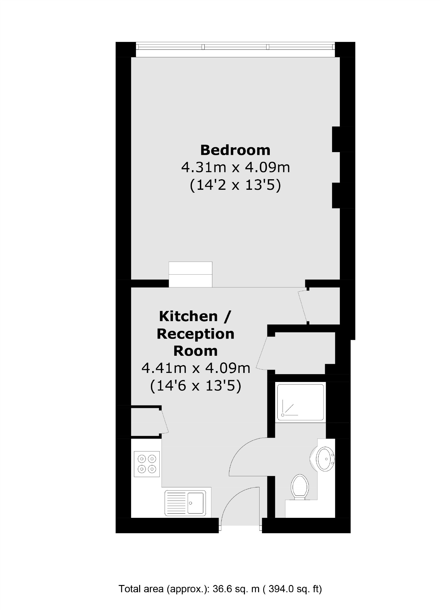 Flat 10, Kings Court, 141, Uxbridge Road, Hampton Hill floorplan
