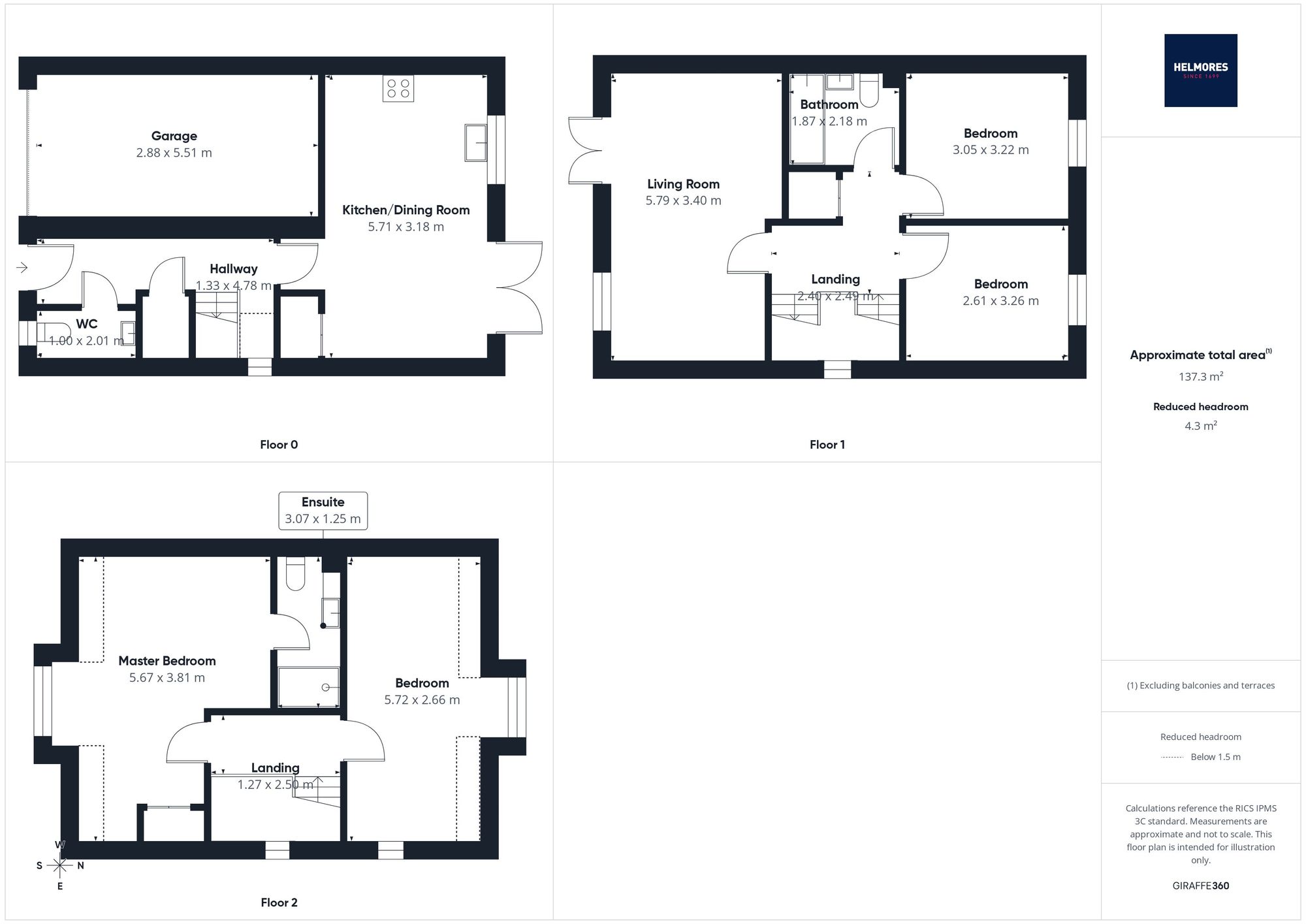 4 Orchard Close, Crediton floorplan