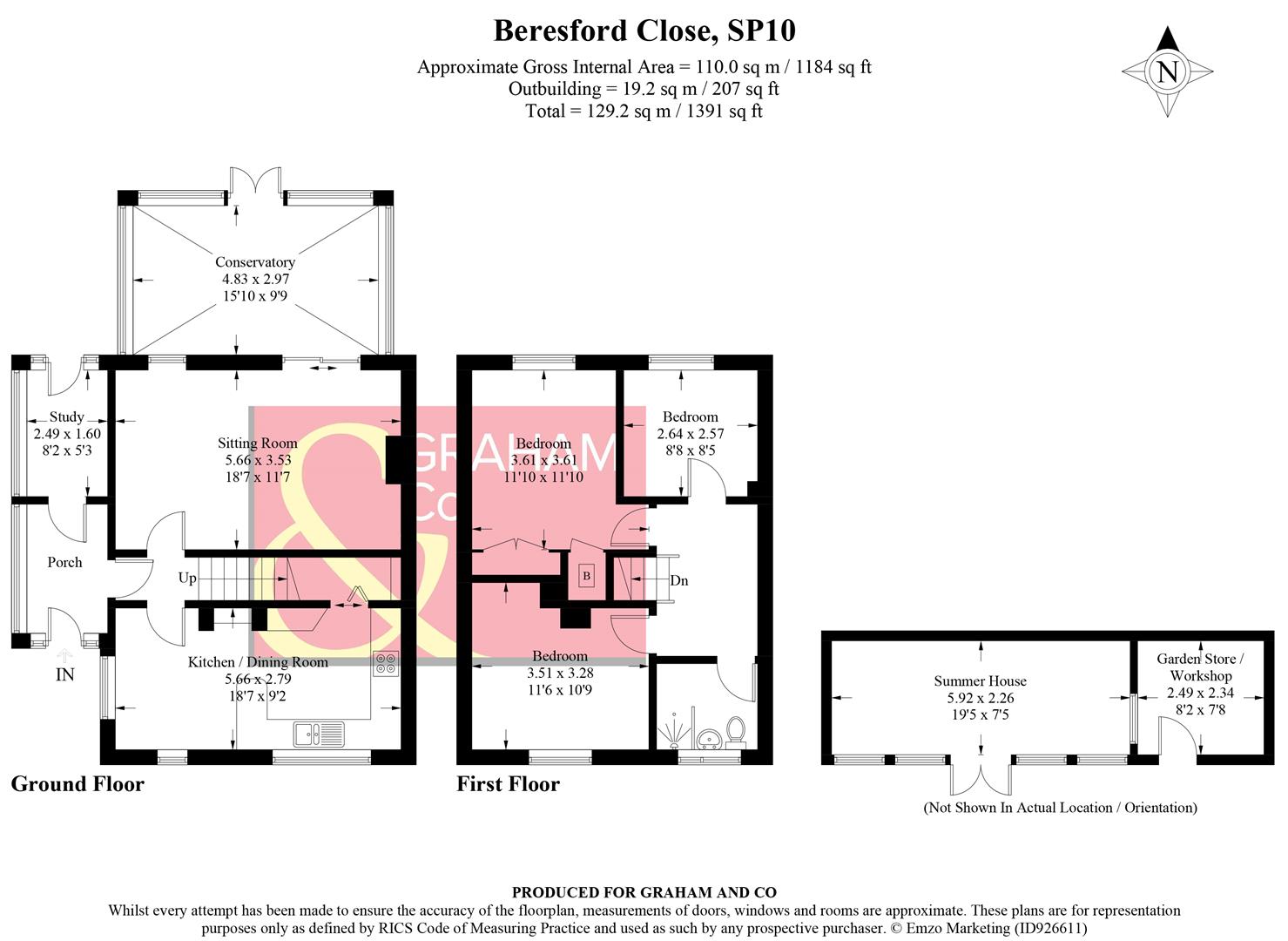 34, Beresford Close, Andover floorplan