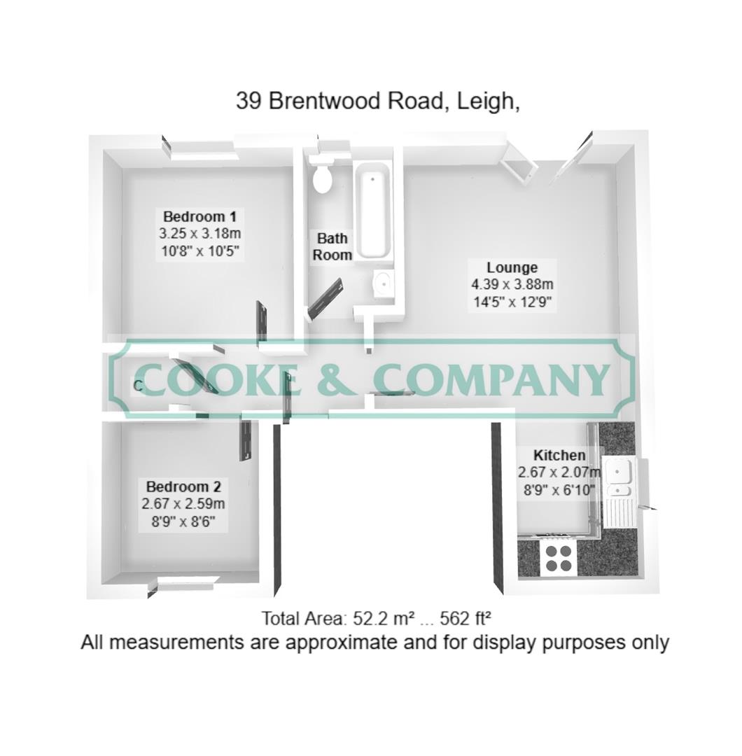 39, Brentwood Grove, Leigh floorplan