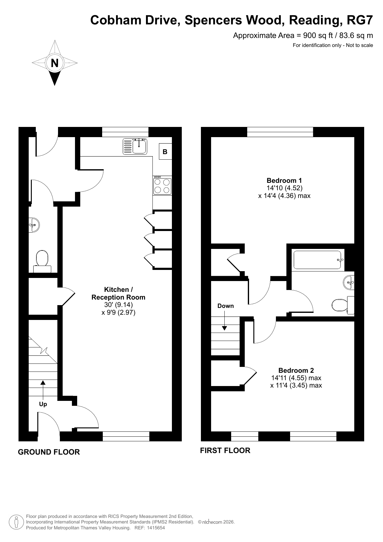 Cobham Drive, Reading floorplan