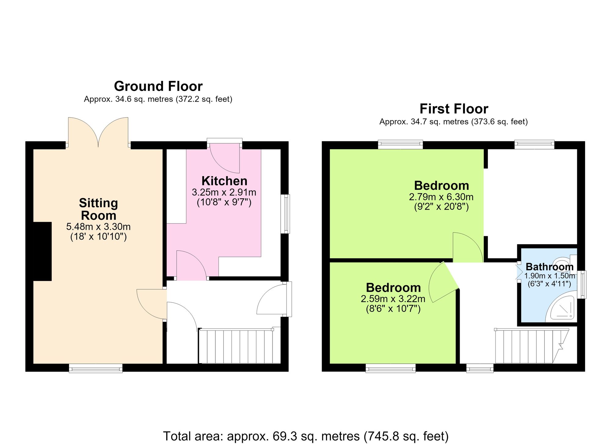 83 Warwick Road, Manchester floorplan