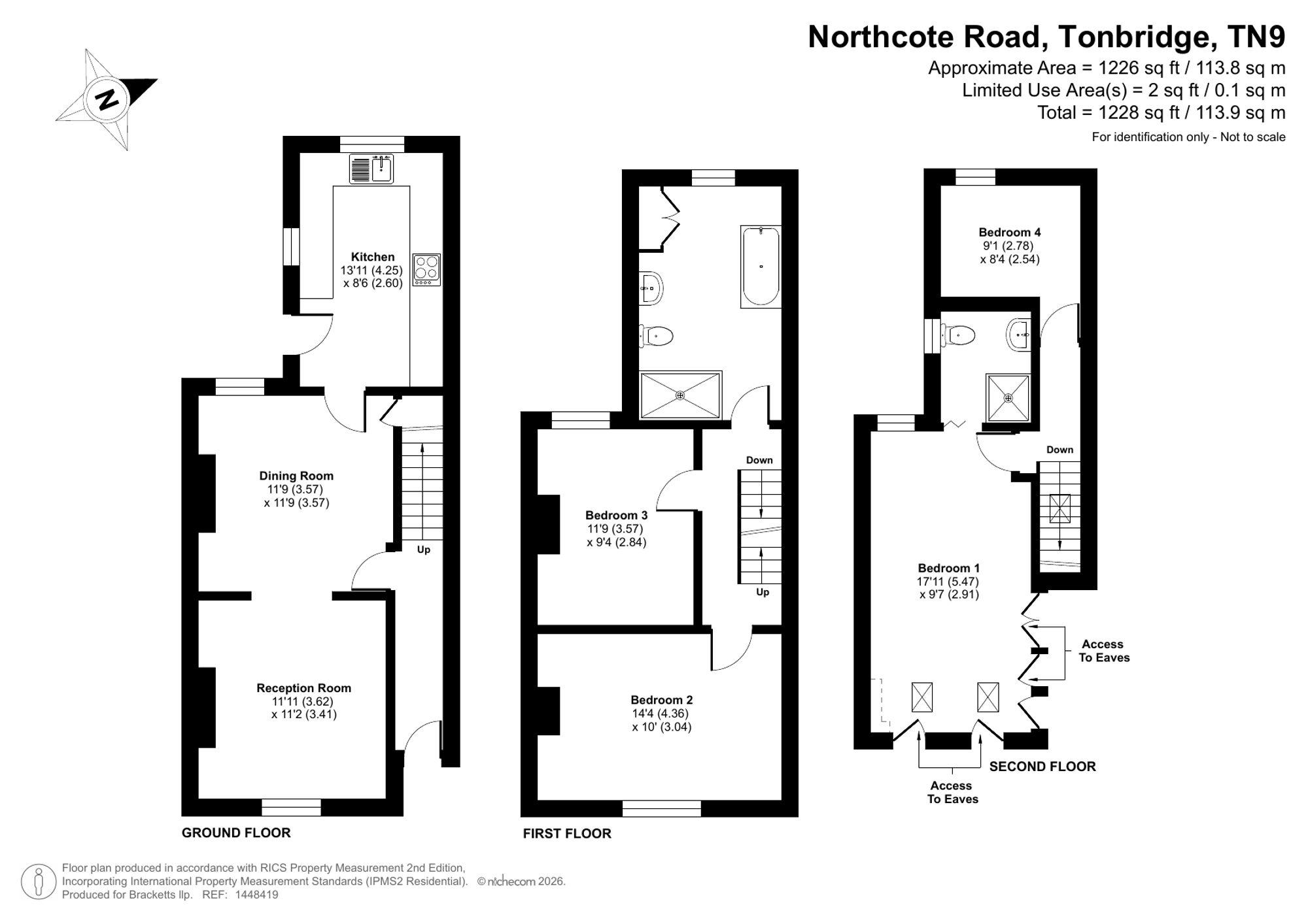 4 Northcote Road, Tonbridge floorplan