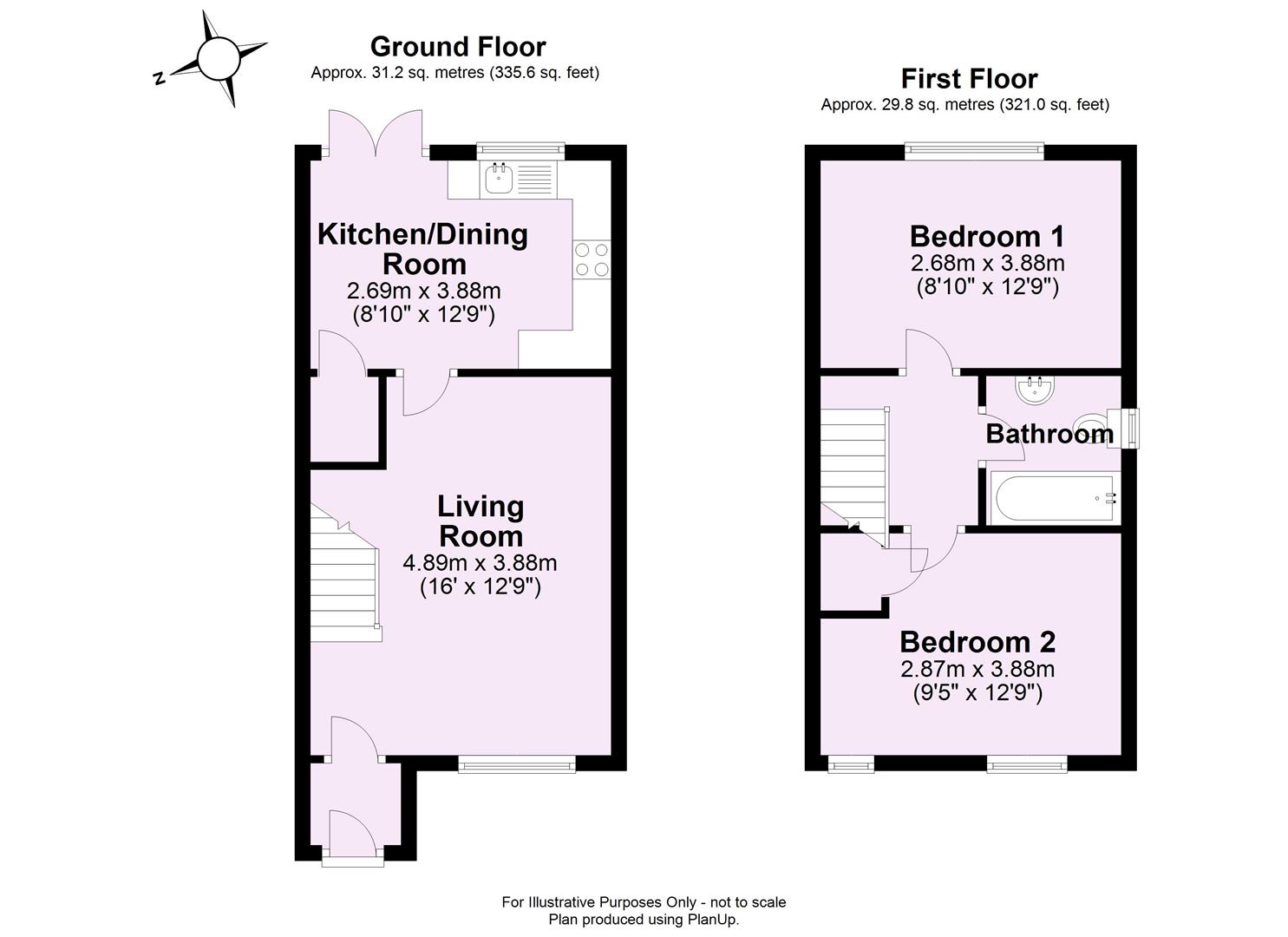 Nidd Close, Nether Poppleton, York YO26, 2 bedroom end terrace house