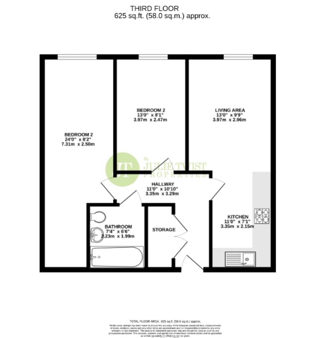 311, Nuovo, Manchester floorplan