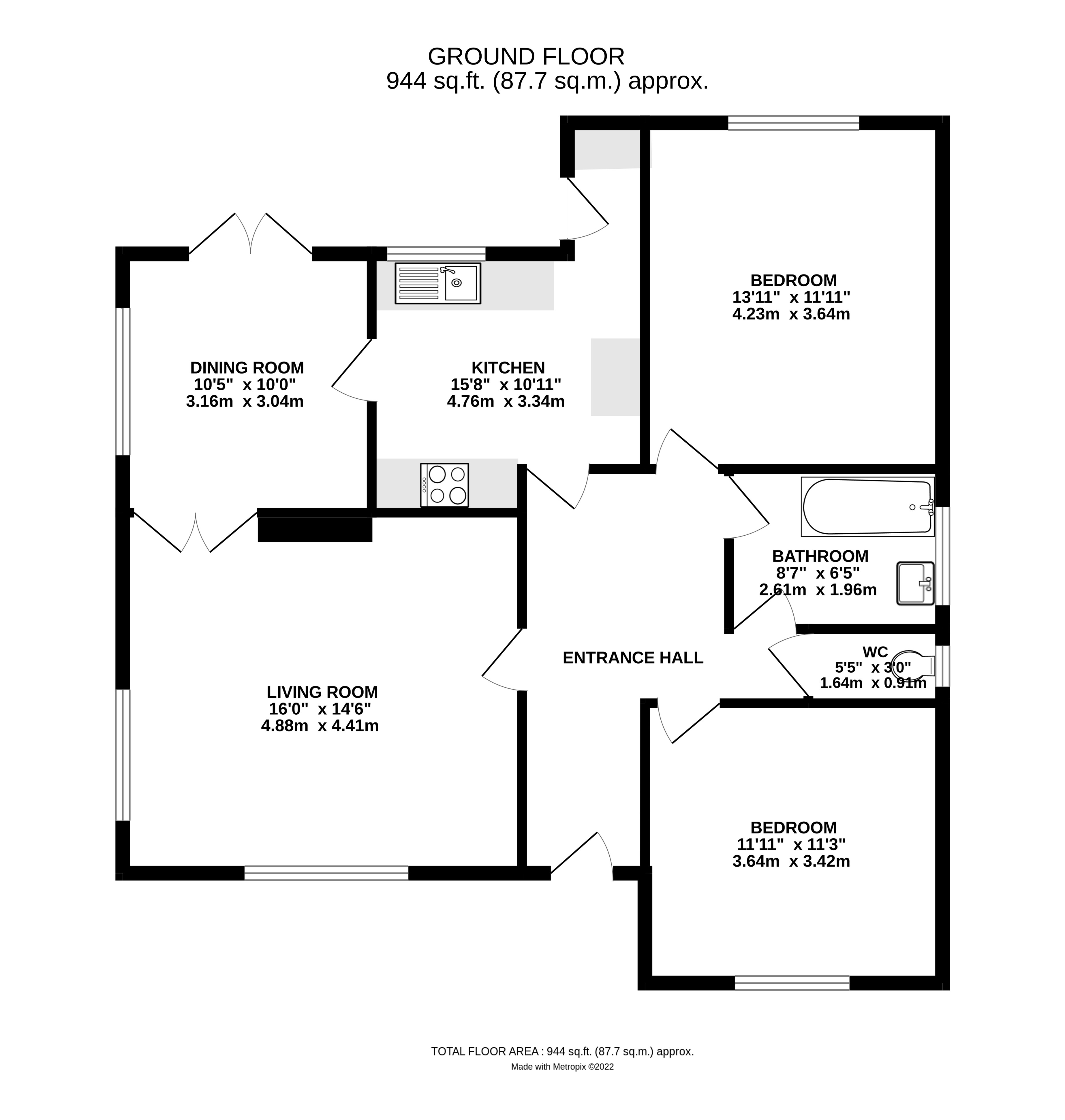 Sea Avenue, Rustington, Littlehampton, West Sussex BN16, 2 bedroom