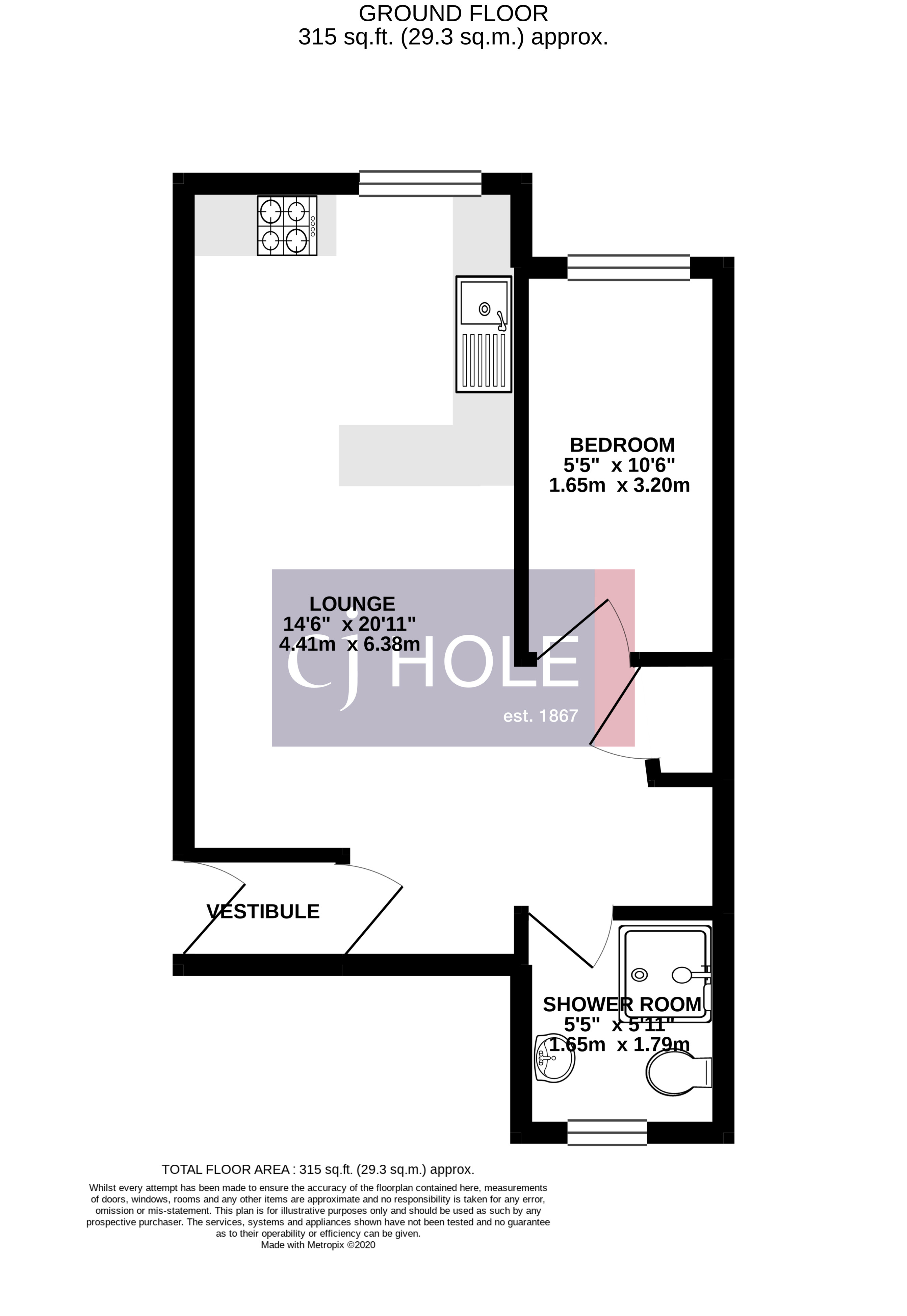 Flat 6, The Cloisters, 22, College Road, Bristol floorplan