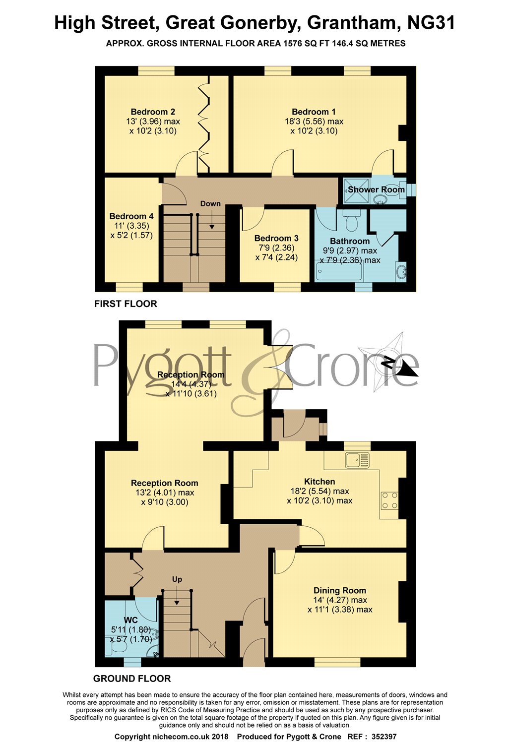 4 Bedrooms Detached house for sale in High Street, Great Gonerby NG31