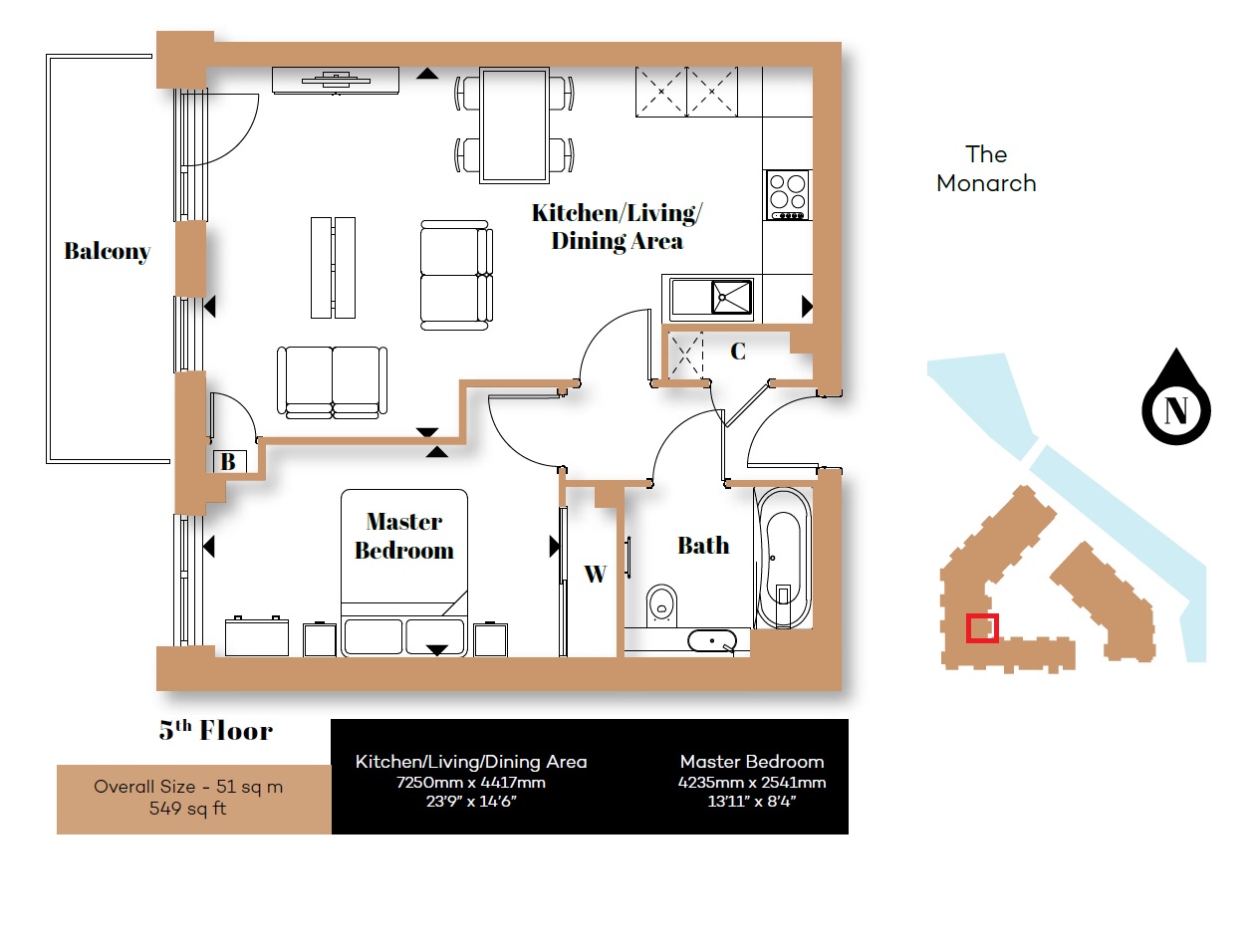 1 Bedrooms Flat for sale in The Monarch, Mill Pond Road, Langley Square, Dartford DA1