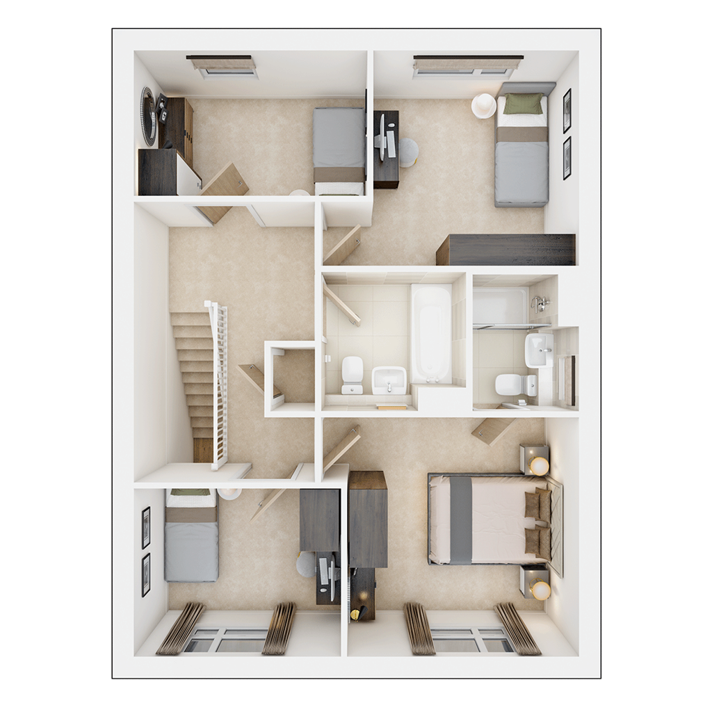 The Colford - Plot 39, Arnett Grove, New House Farm, Mickleover floorplan