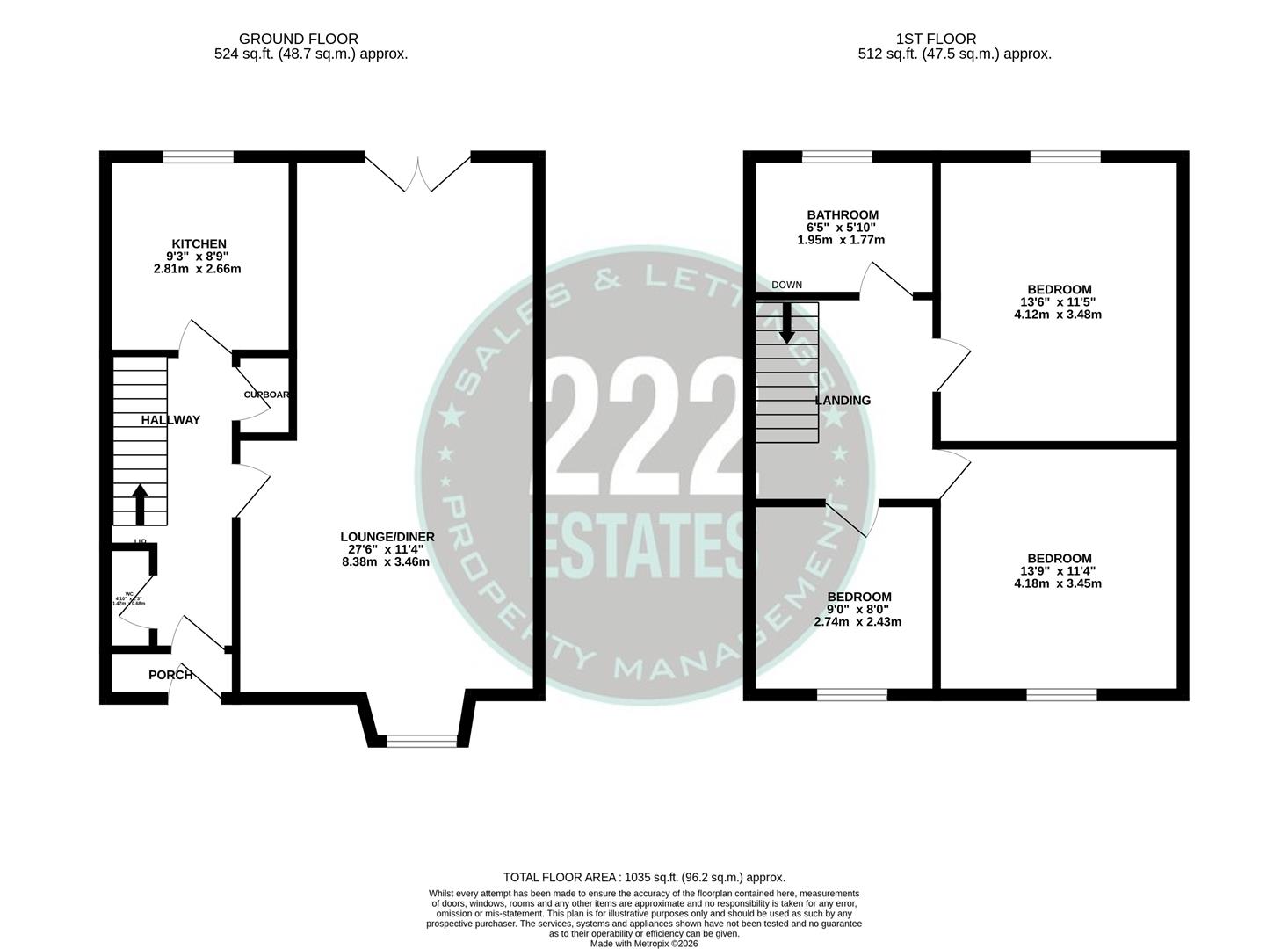 1, Sheffield Close, Warrington floorplan