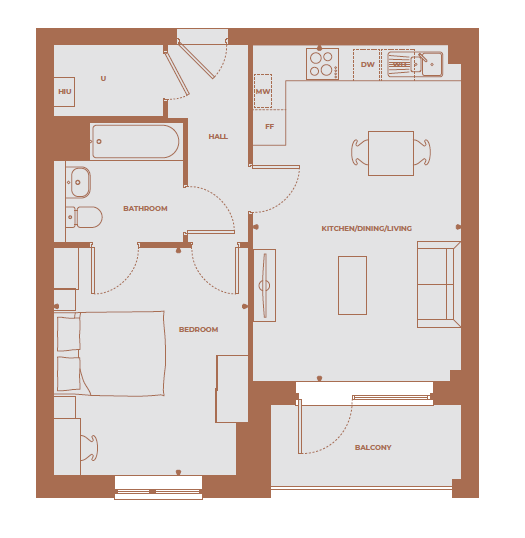 9 Bowen Drive, Charlton London SE7, 1 bedroom flat for sale
