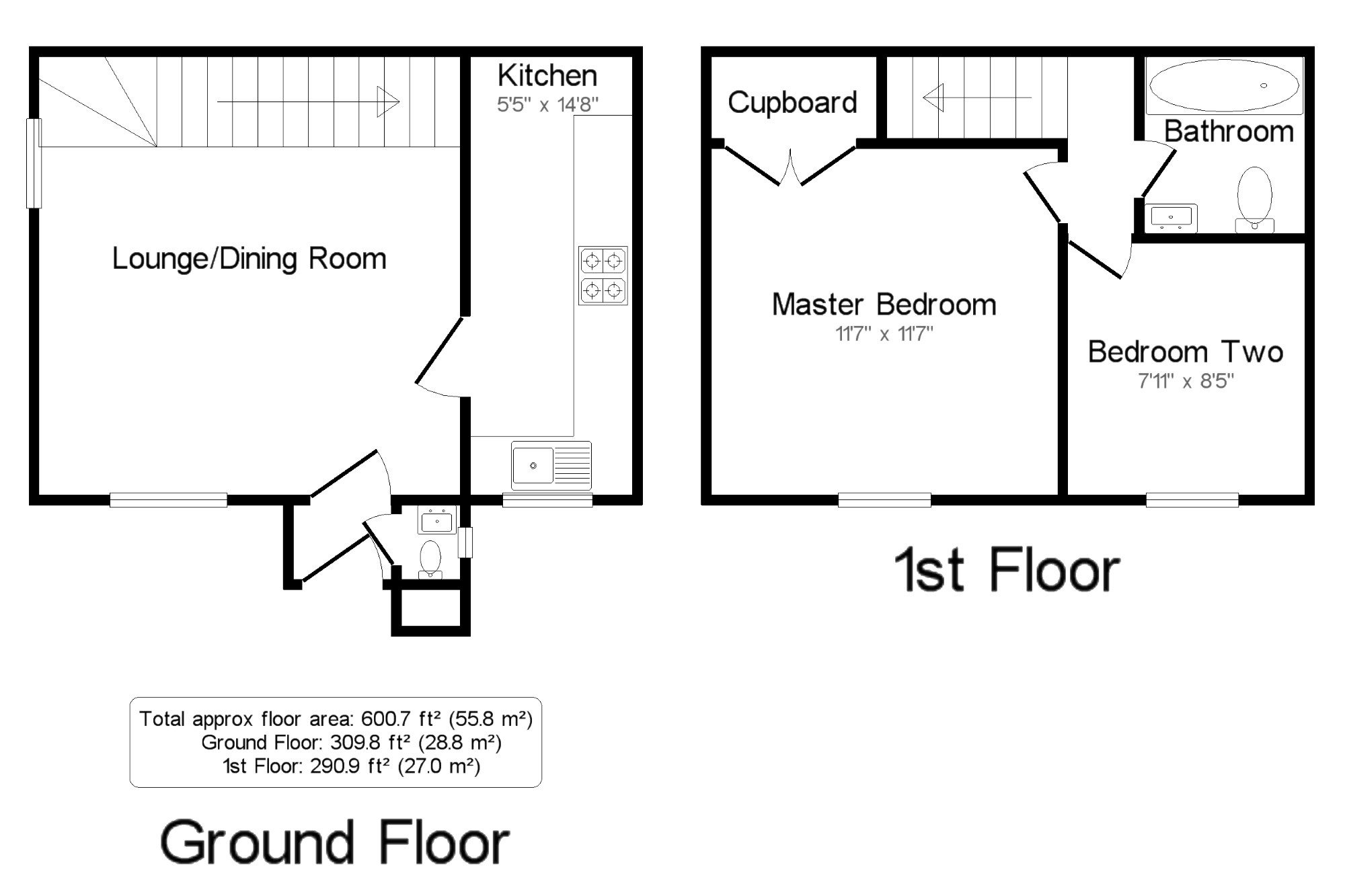 2 Bedrooms Terraced house for sale in Bagshot, Surrey, United Kingdom GU19