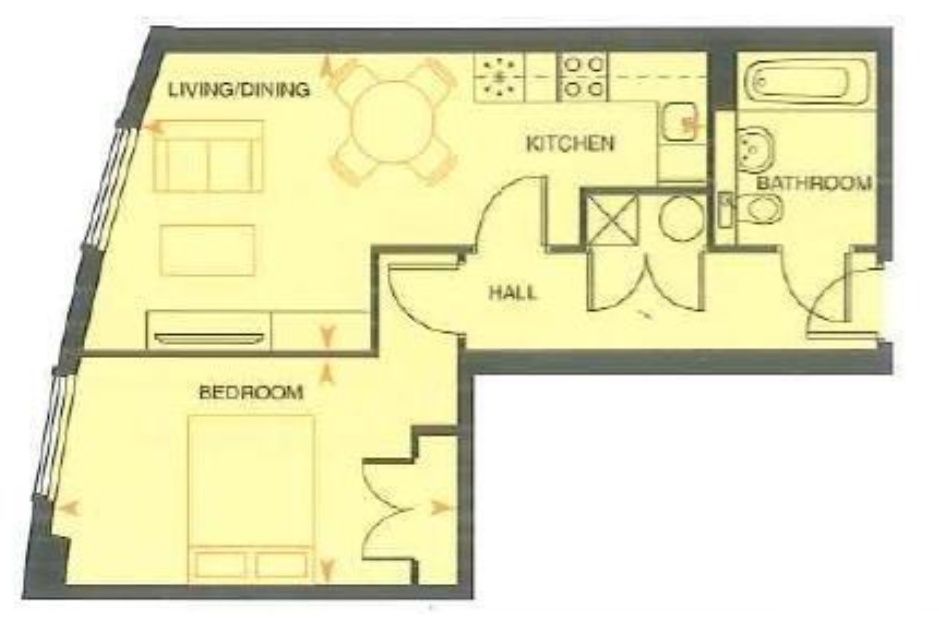 Marina Point East,Apartment 78, Dock Head Road, Chatham floorplan