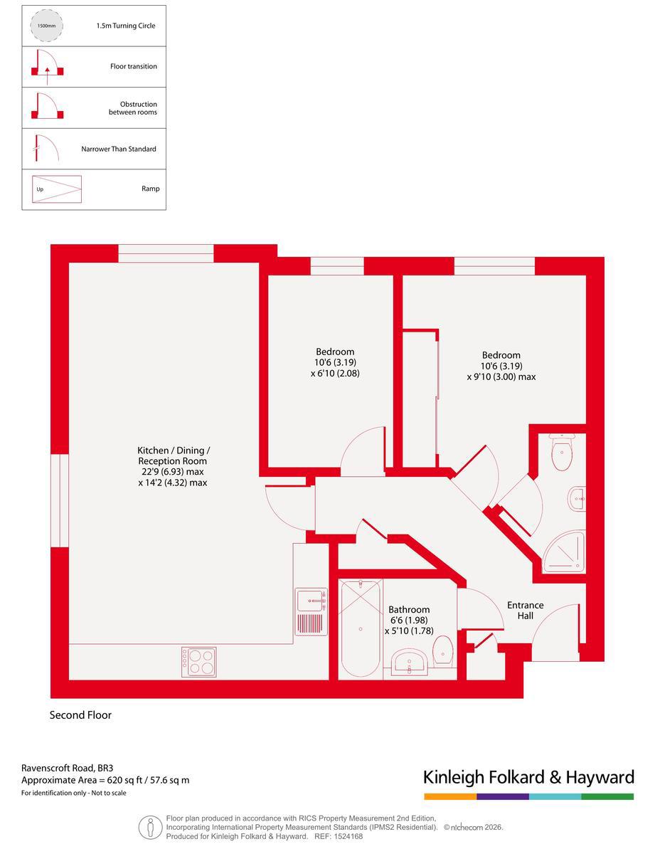 Flat 7, Falconet Court, 247, Ravenscroft Road, Beckenham floorplan