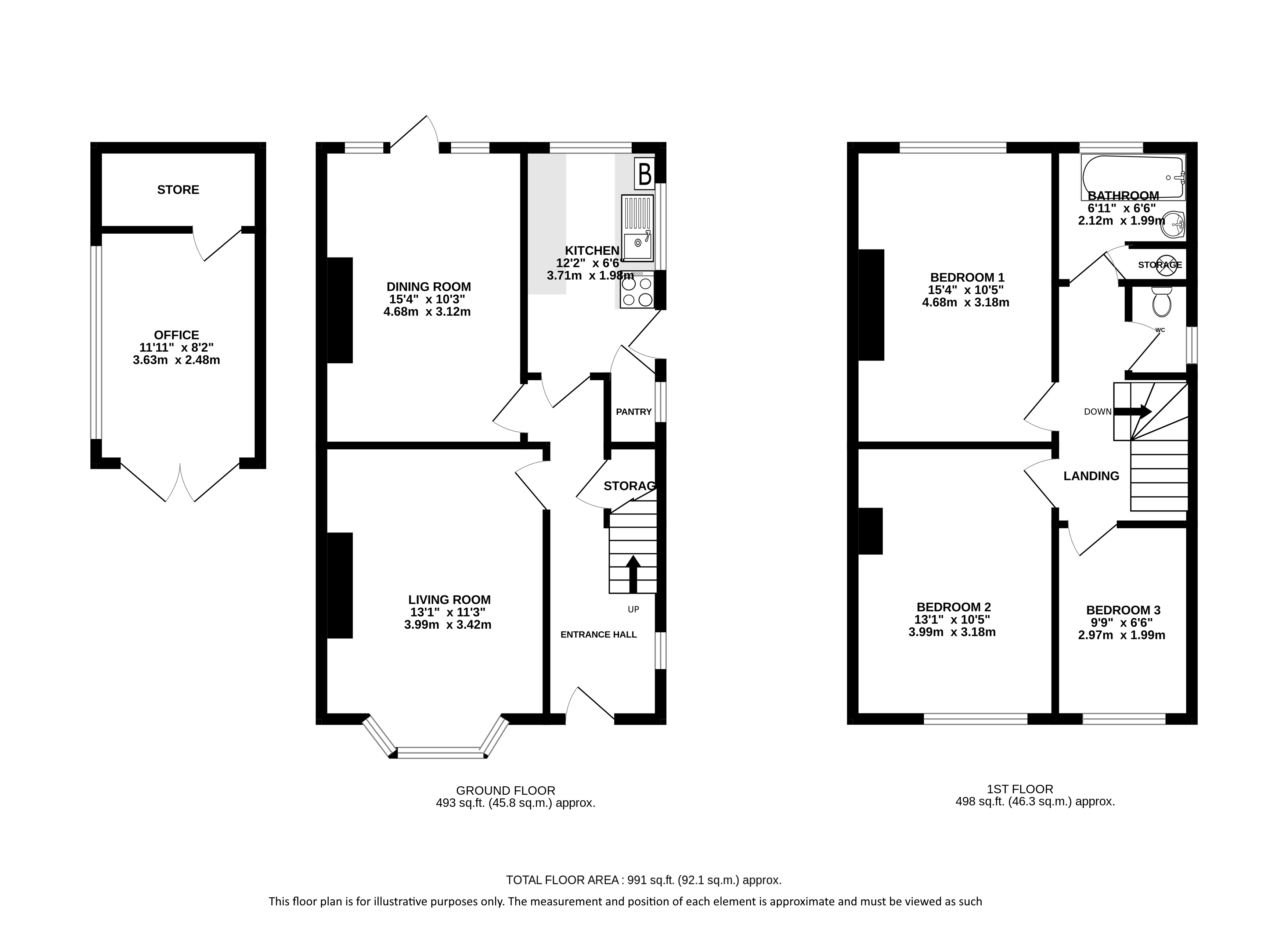 3, Pondfield Crescent, St Albans floorplan