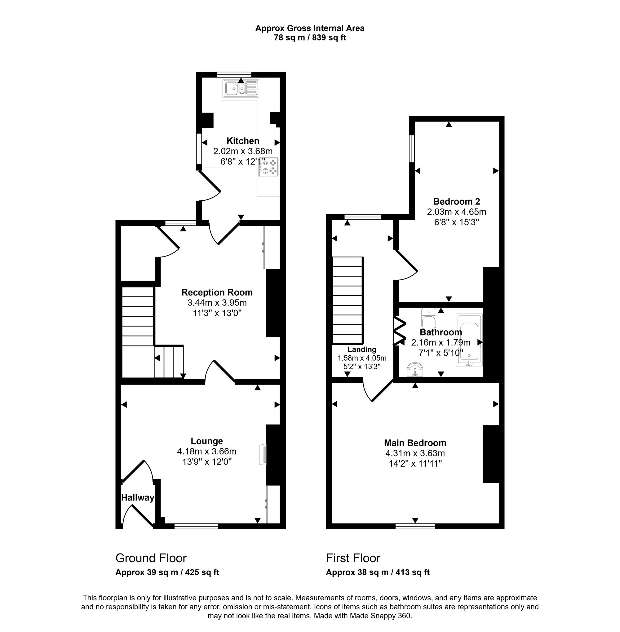 57 Enfield Street, Wigan floorplan