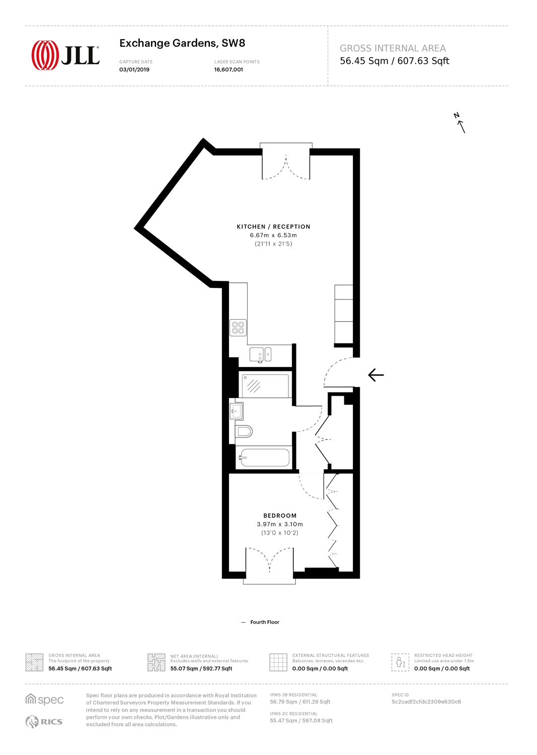 1 Bedrooms Flat to rent in Exchange Gardens, London SW8