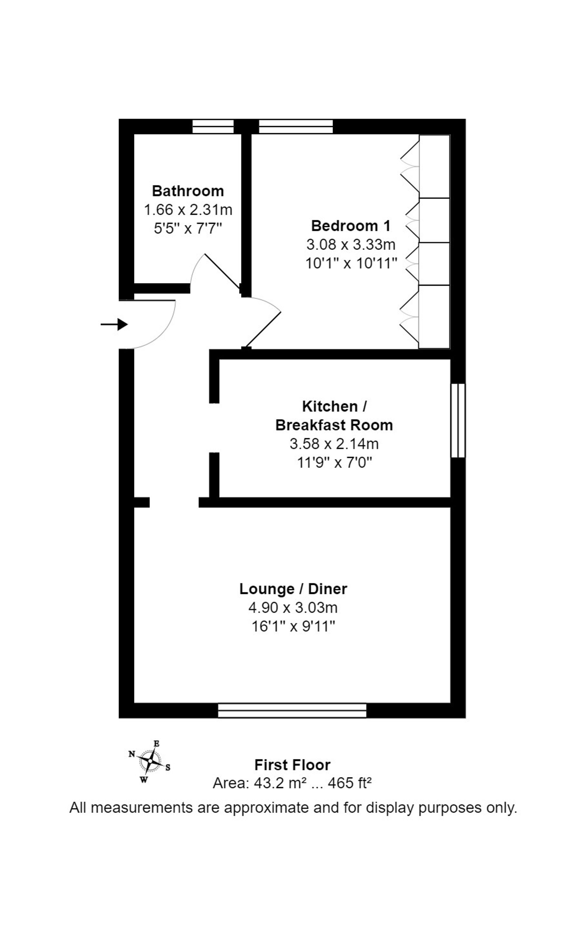 Flat 2, 96 Franklin Road, Harrogate floorplan