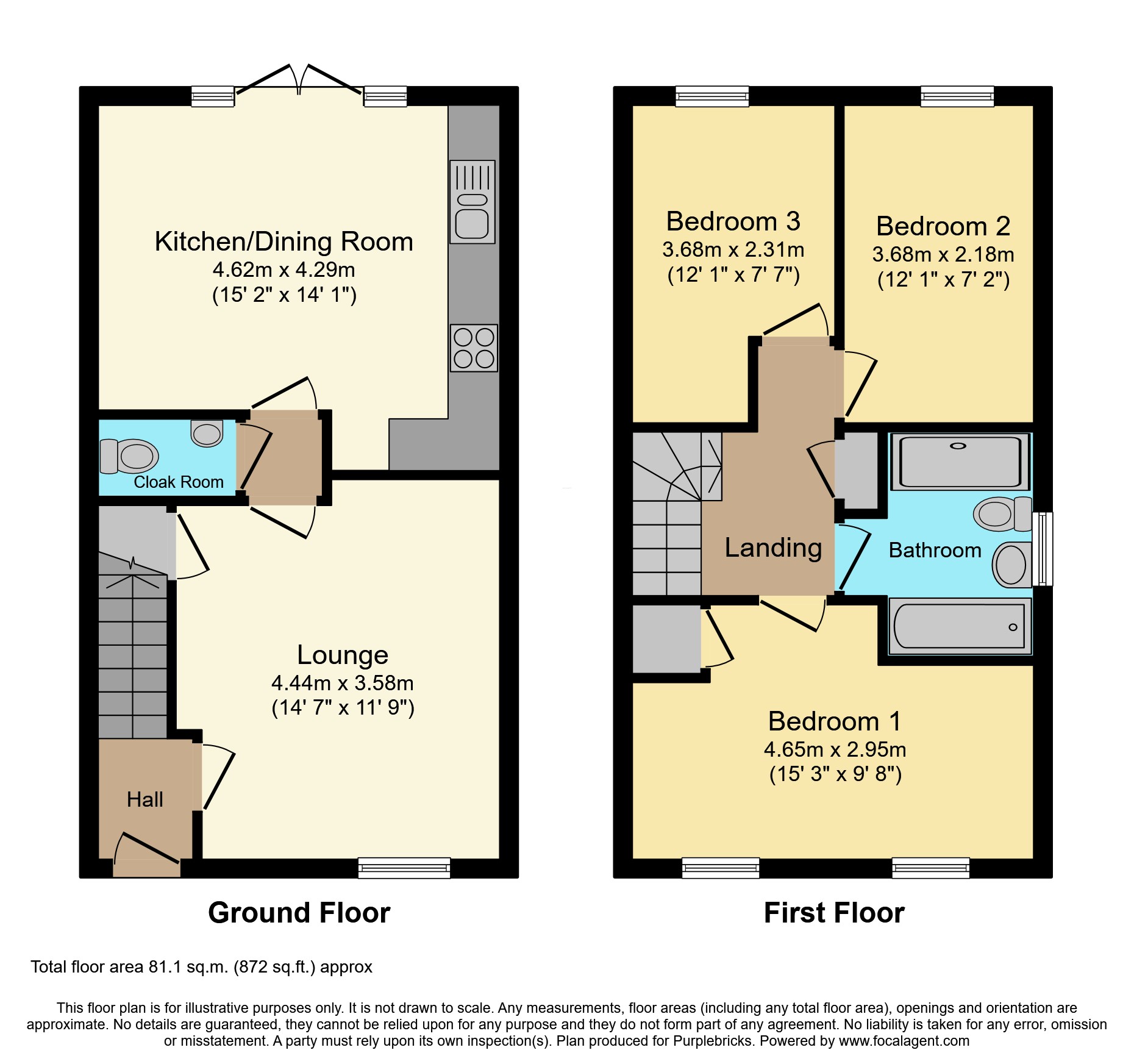 7, Emerald Way, Wellingborough floorplan