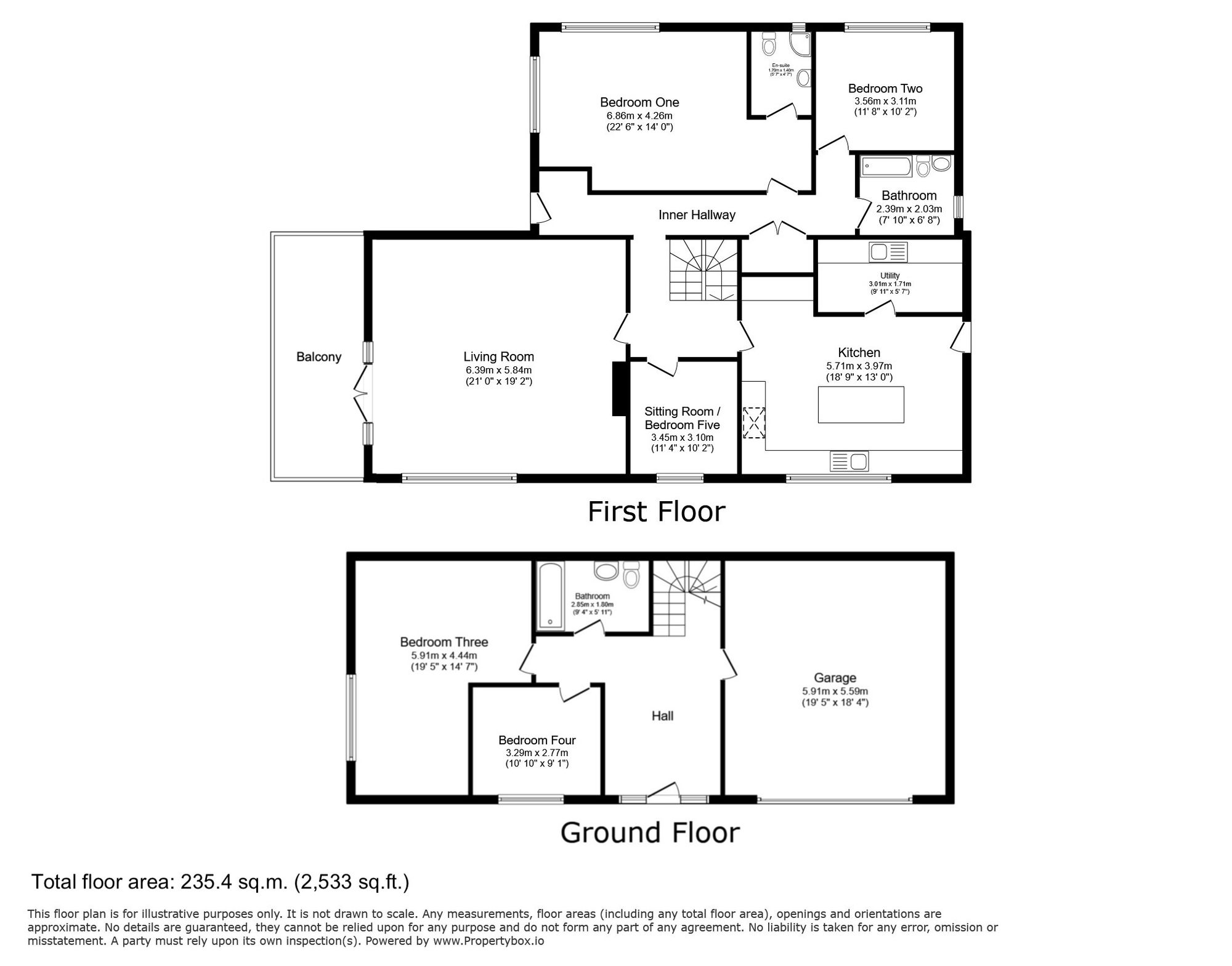 Gateacre Llwynon Road, Llandudno floorplan
