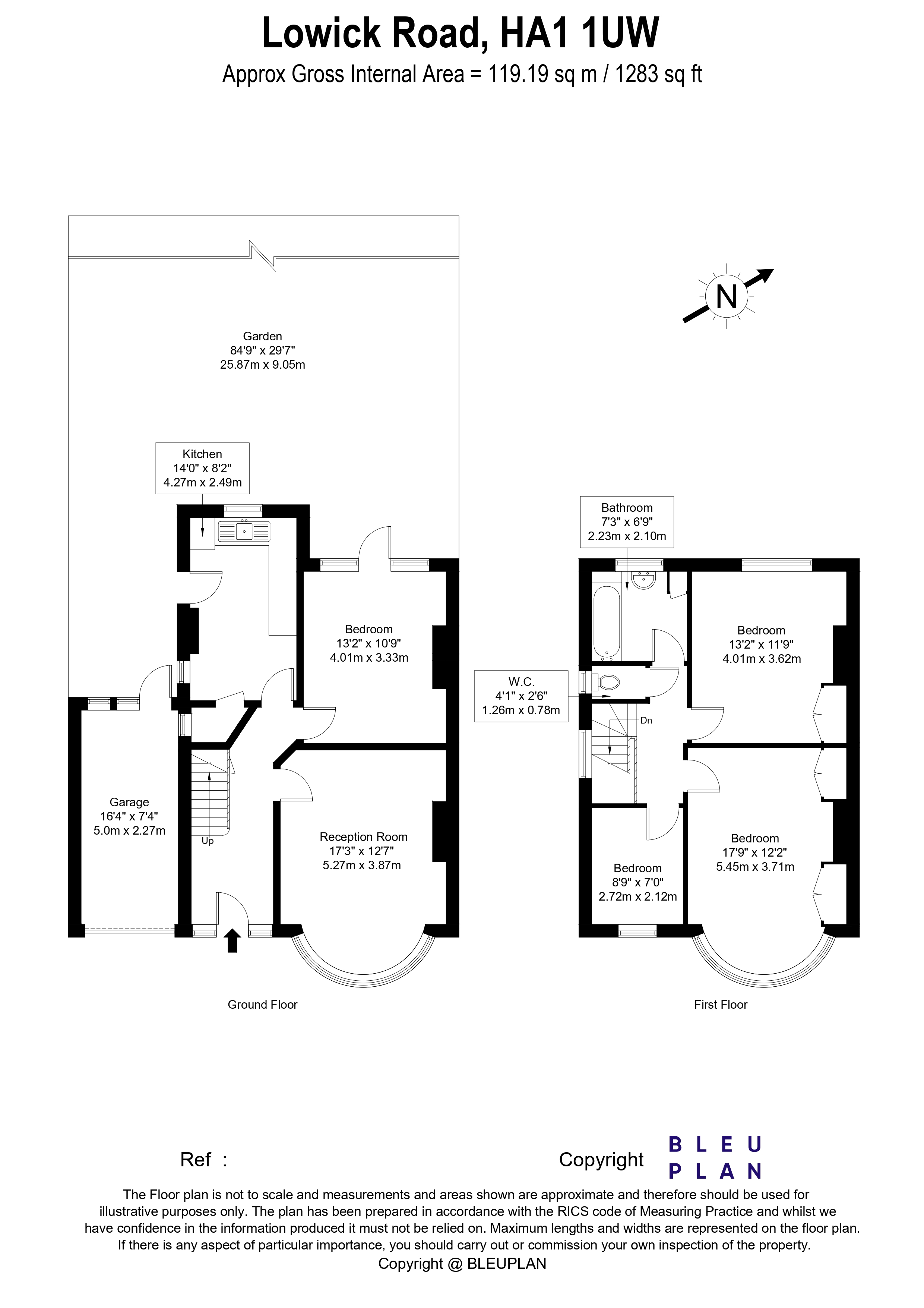 Lowick Road, Harrow floorplan