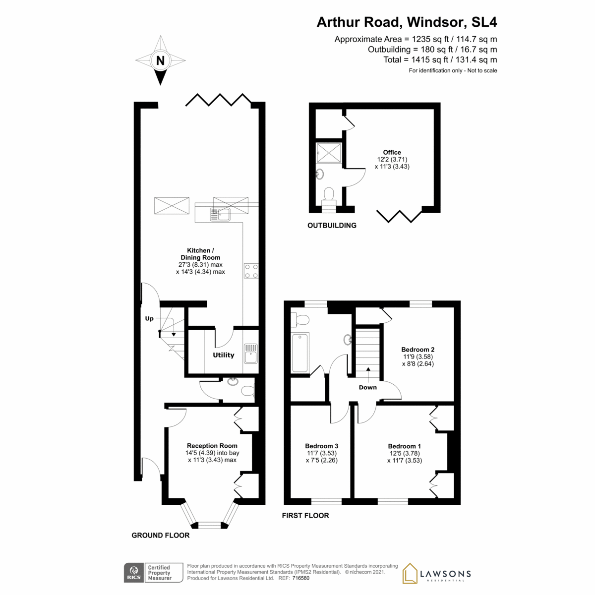 Arthur Road, Windsor SL4, 3 bedroom terraced house for sale 58385451