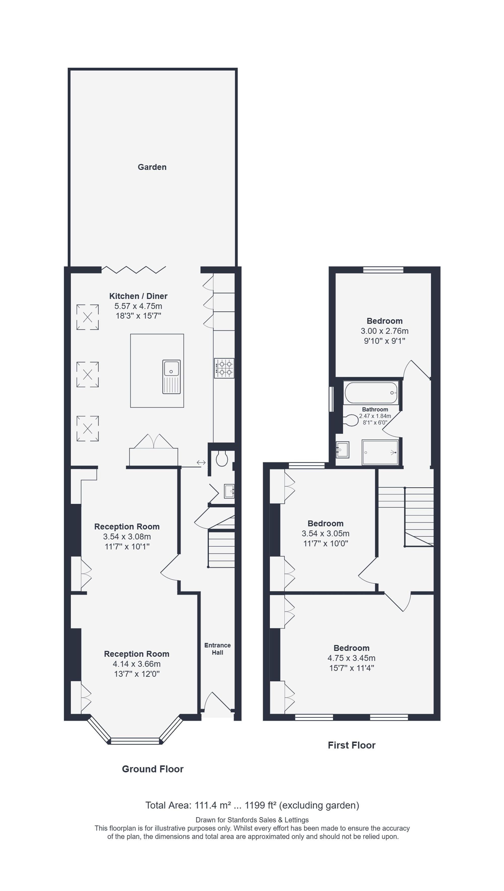 121 Taunton Road, London floorplan