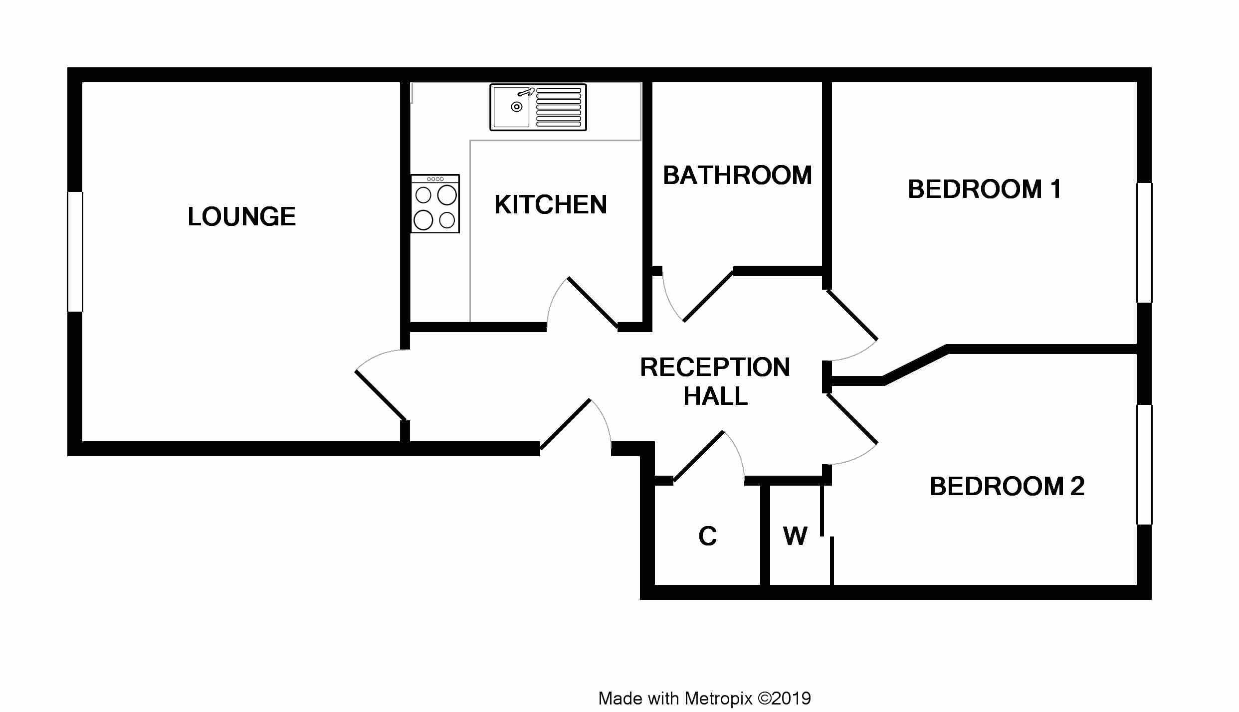 2 Bedrooms Flat for sale in 141 Burnbrae Road, Bonnyrigg EH19