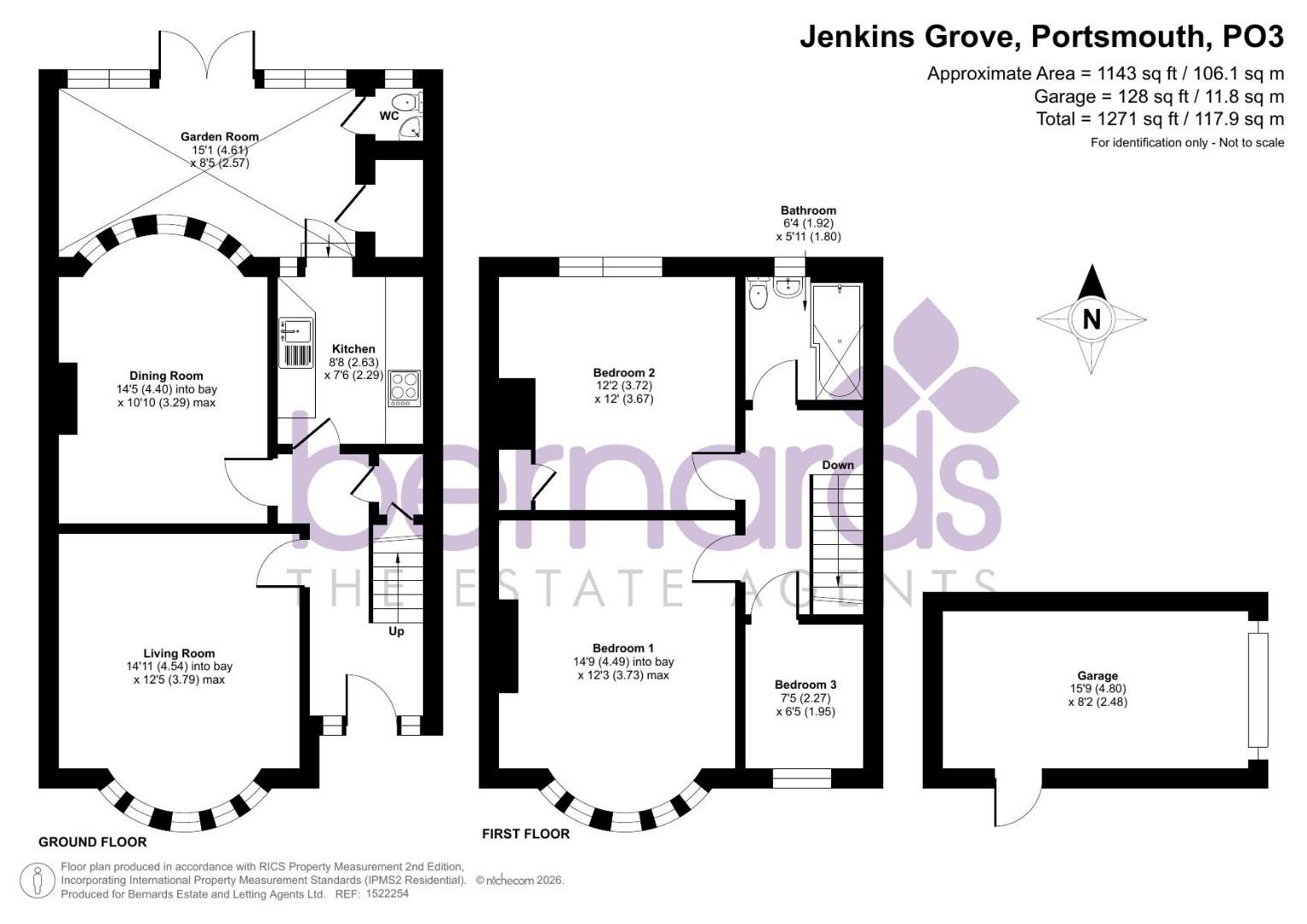 23, Jenkins Grove, Portsmouth floorplan