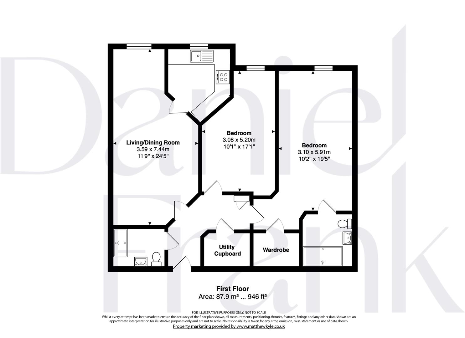 14 Poets Place, 11 Alderton Hill, Loughton floorplan
