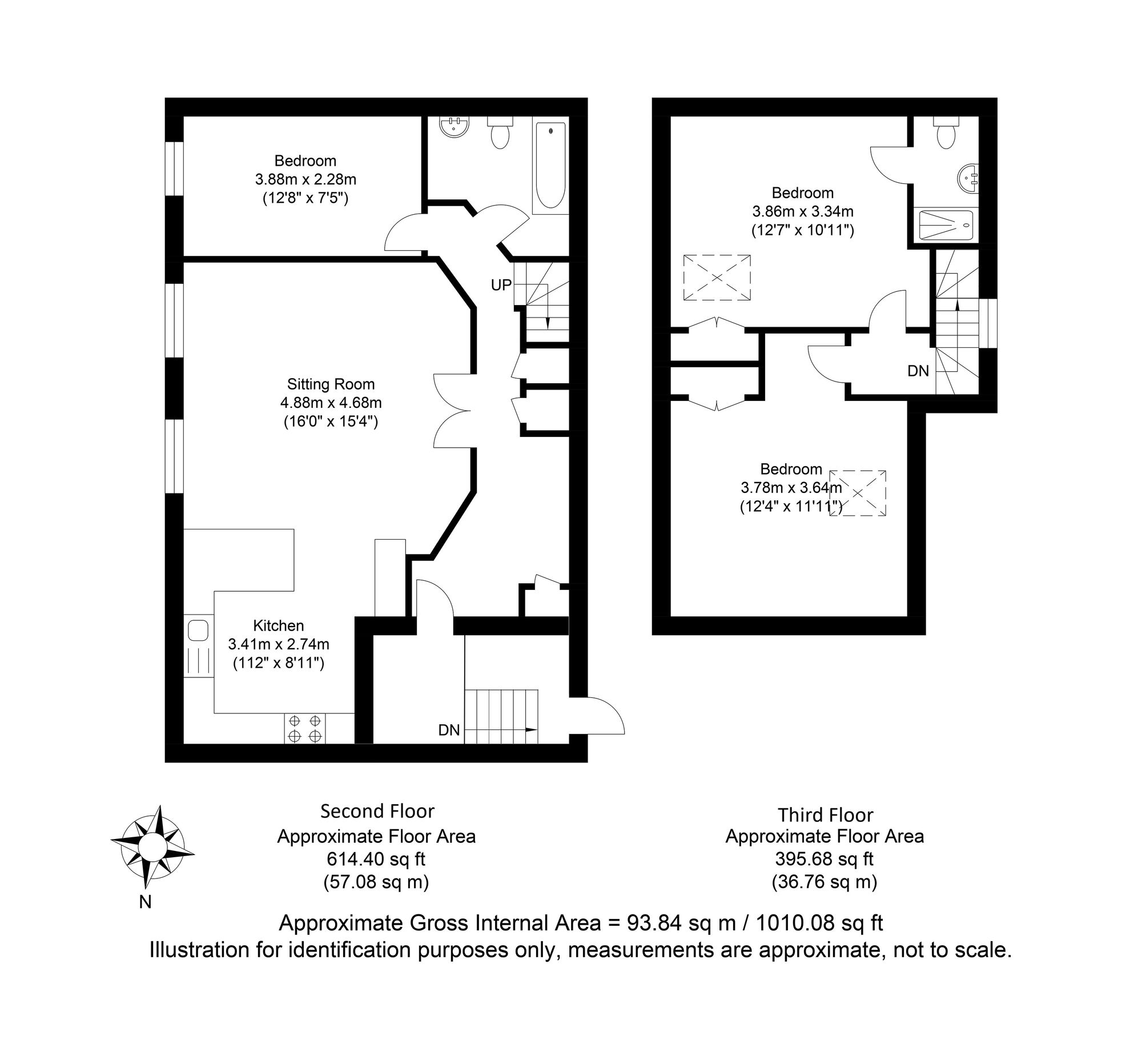 Flat 1, 33 Cliffe High Street, Lewes floorplan