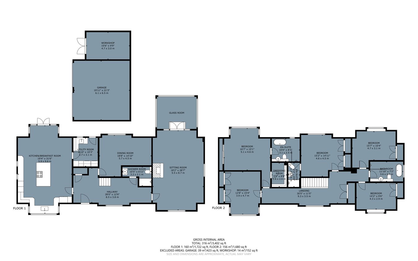 Herons Rest, Walderne Gardens, Heathfield floorplan