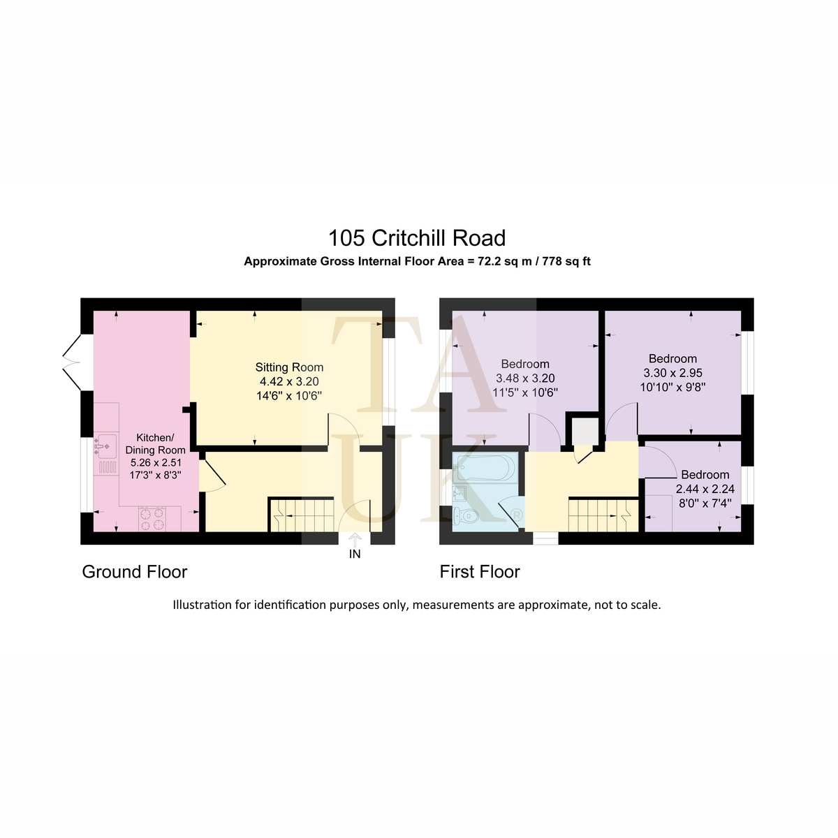 105, Critchill Road, Frome floorplan