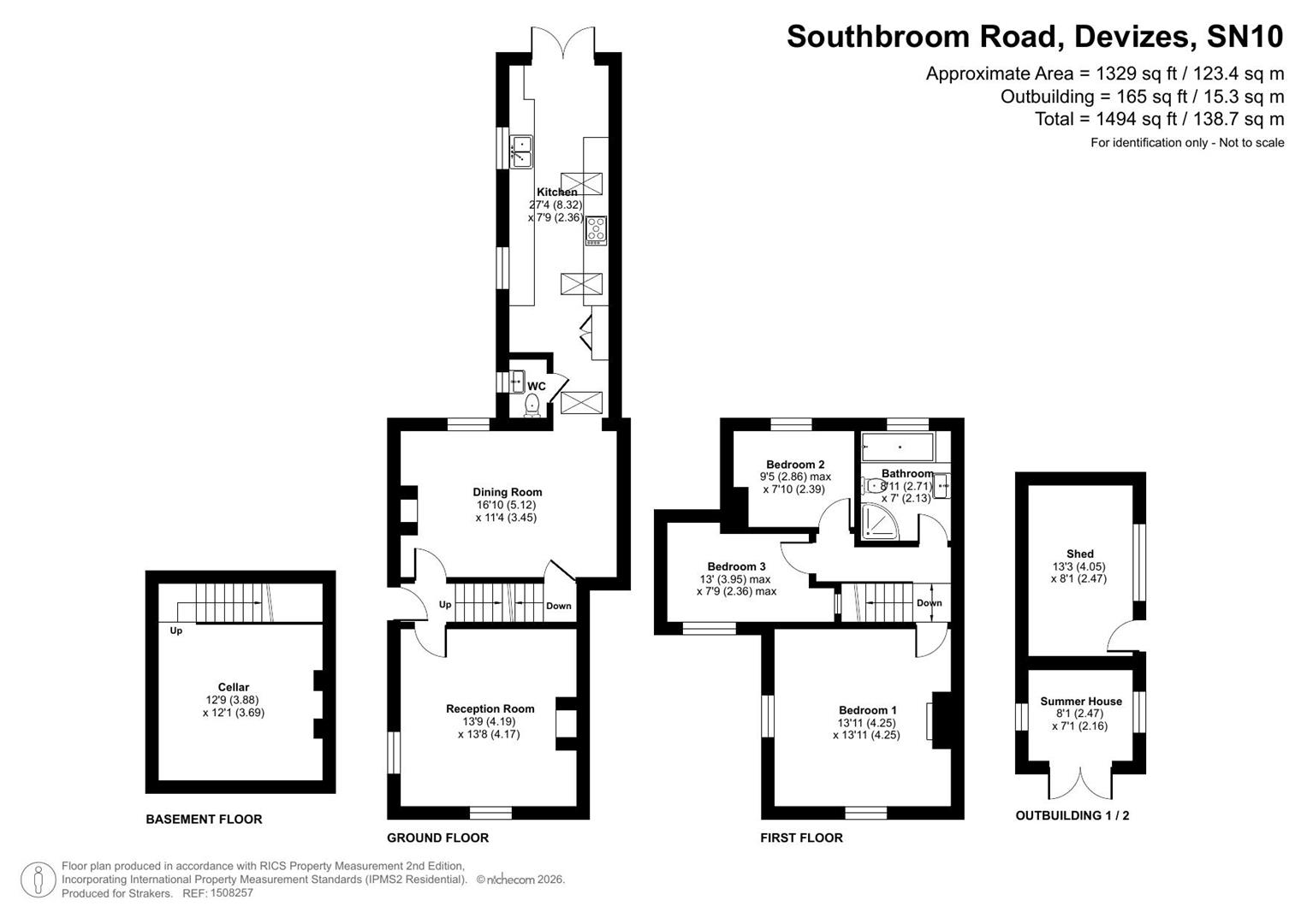 Woodbine Cottage, 33, Southbroom Road, Devizes floorplan