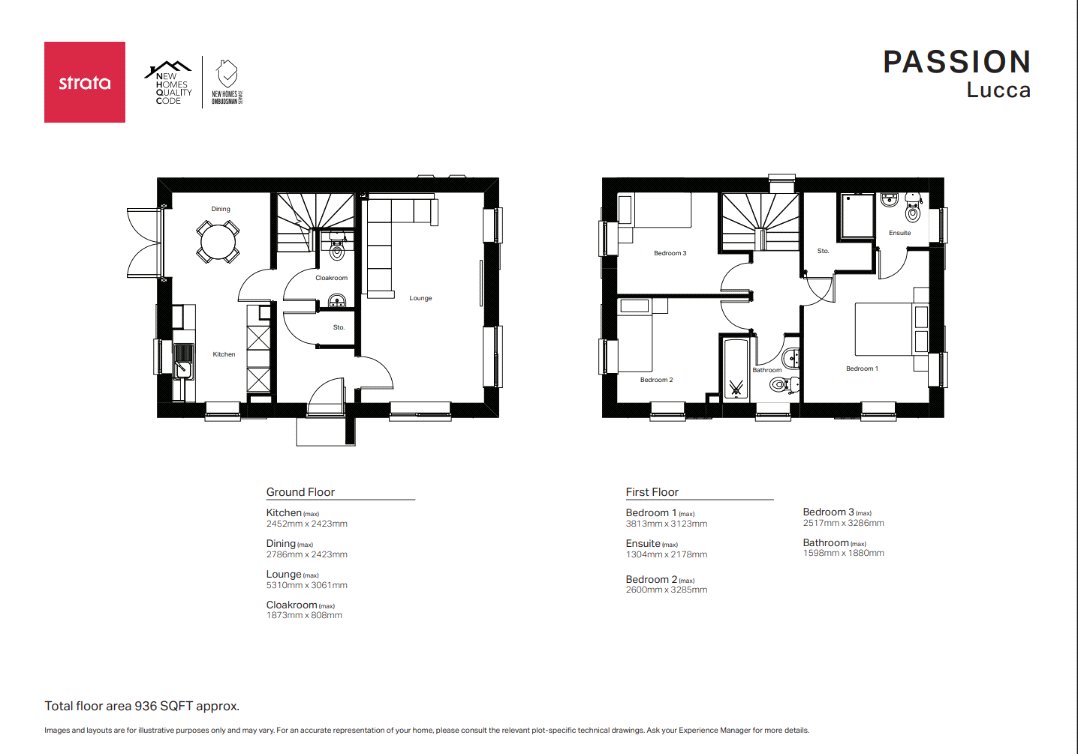 The Lucca, Passion,, Merrington Lane, Country Durham floorplan