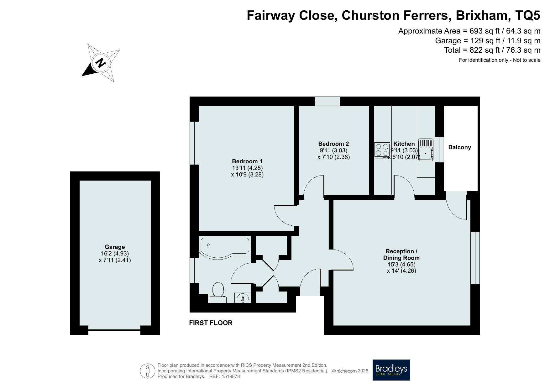 25, Fairway Close, Brixham floorplan