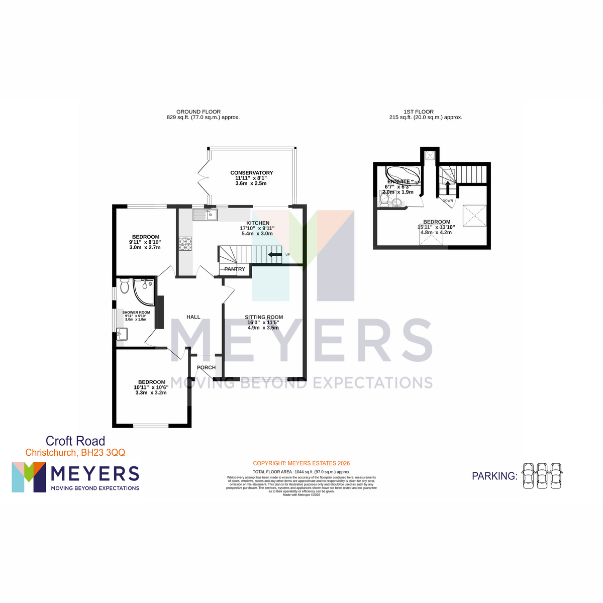 19, Croft Road, Christchurch floorplan