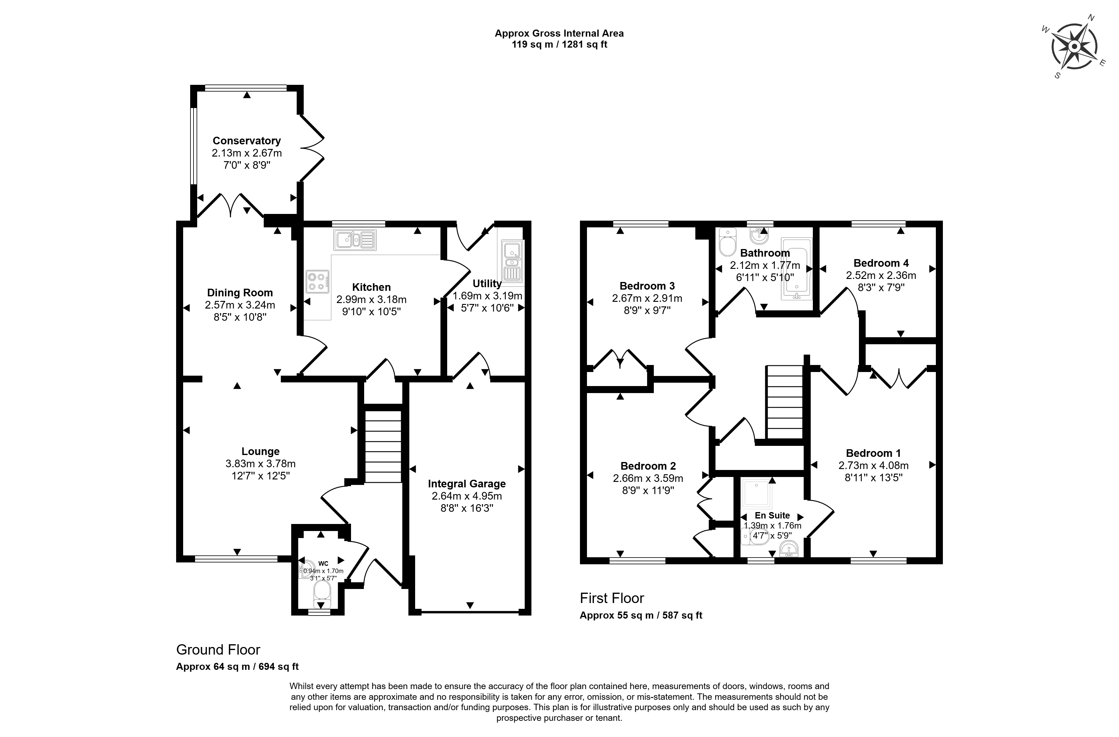 4, King Alfred Close, Bridgwater floorplan