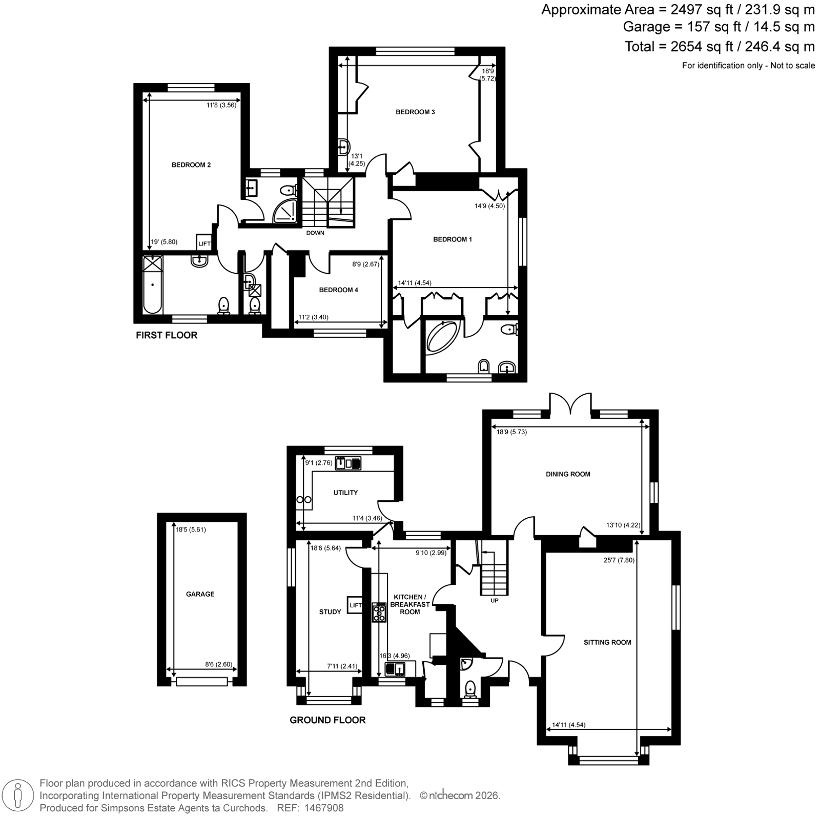 Meadowbank,, Blundel Lane, Surrey floorplan
