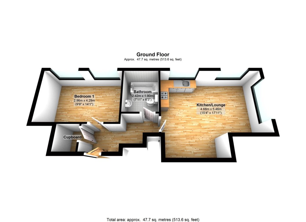 3 Garrick House 76 80, - High Street, Fletton floorplan