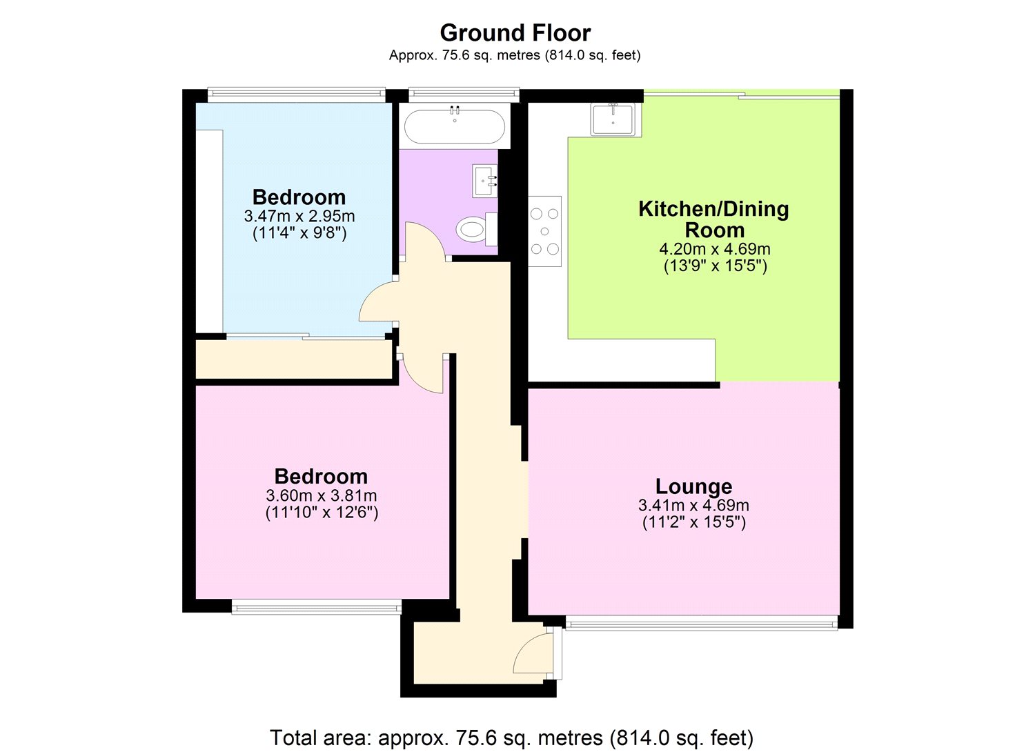 2 Bedrooms Flat for sale in Brandram Road, Lewisham, London SE13