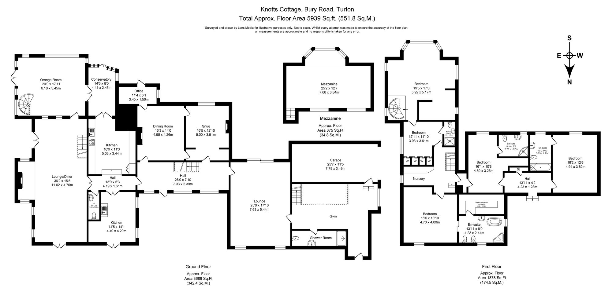 Knotts Cottage, Bolton floorplan