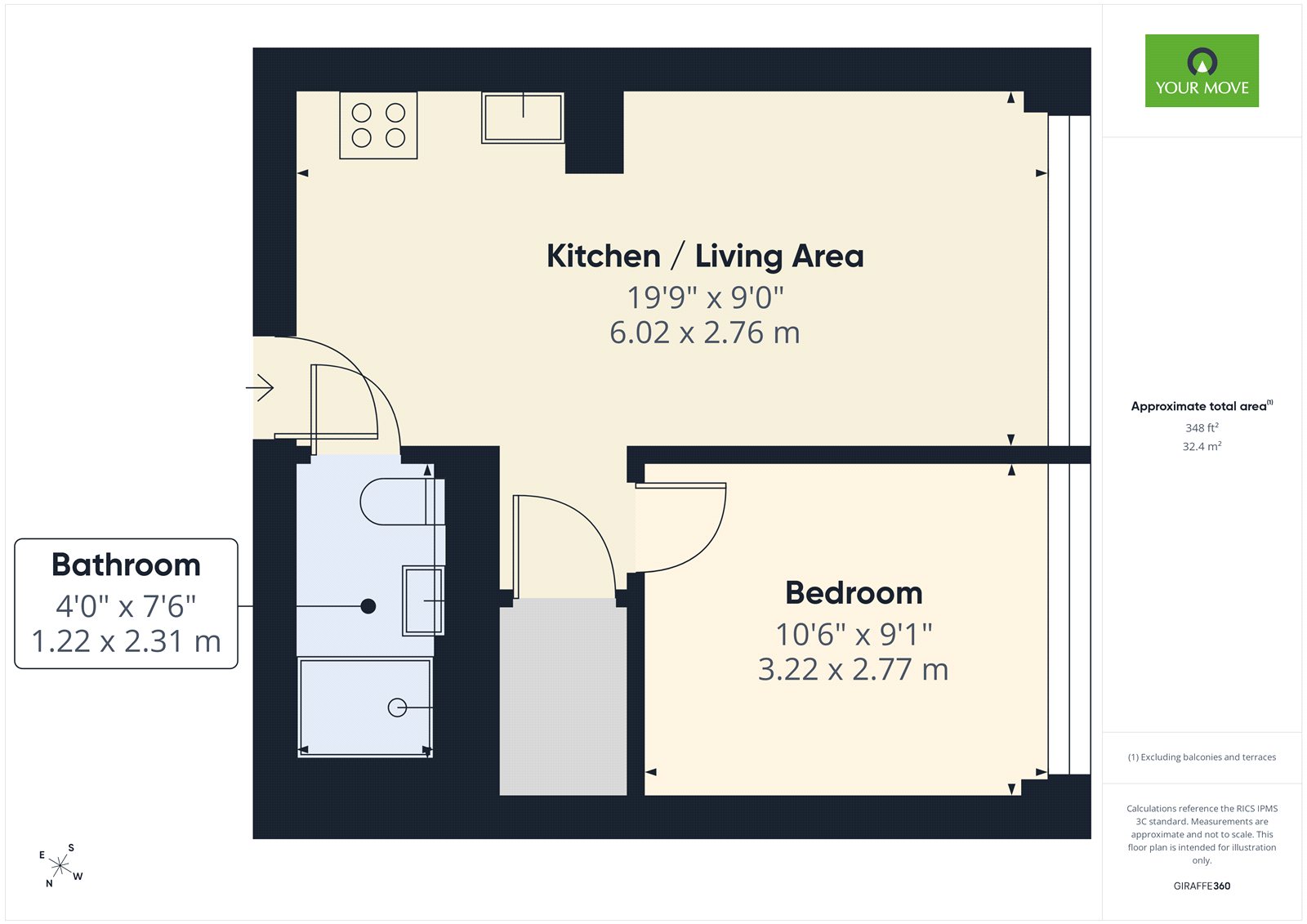 Flat 87, Papermill House, 363, South Street, Romford floorplan