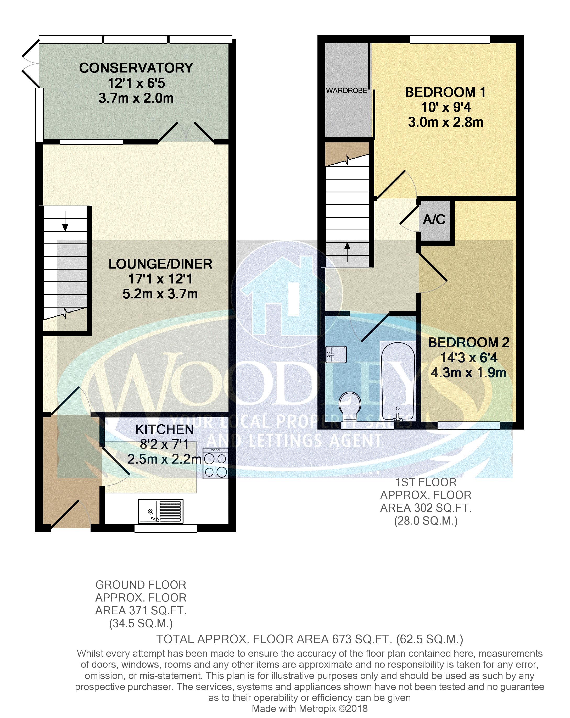 2 Bedrooms Terraced house for sale in Westminster Way, Lower Earley, Reading RG6