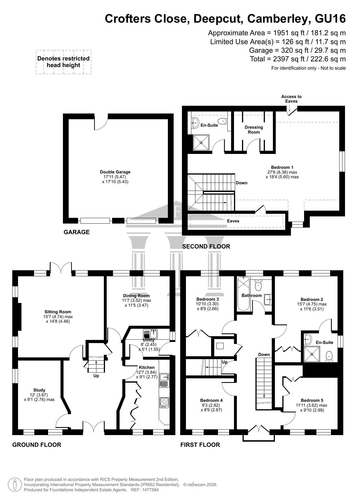 19 Crofters Close, Deepcut, Camberley floorplan
