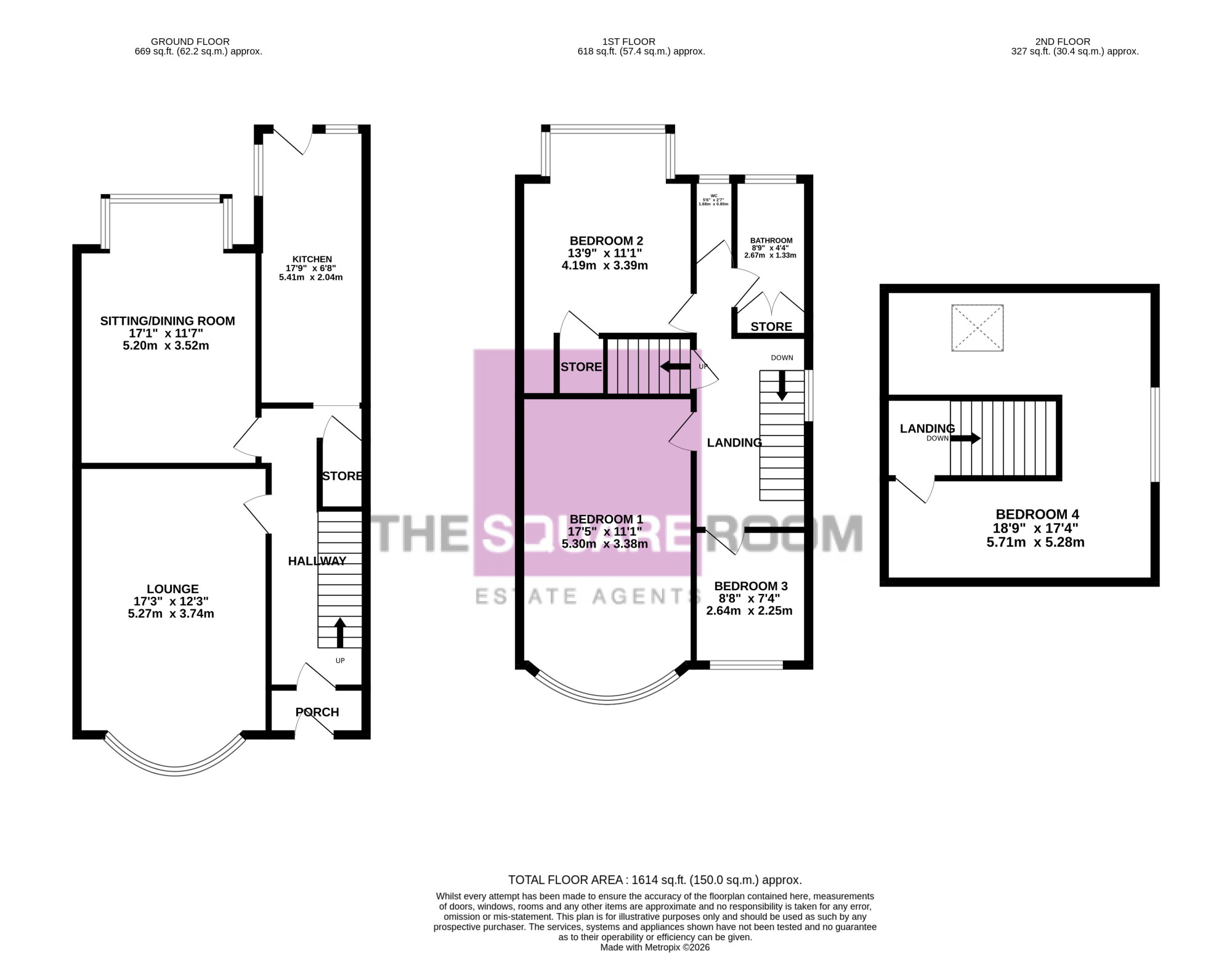 14, Elm Avenue, Stanley Park floorplan