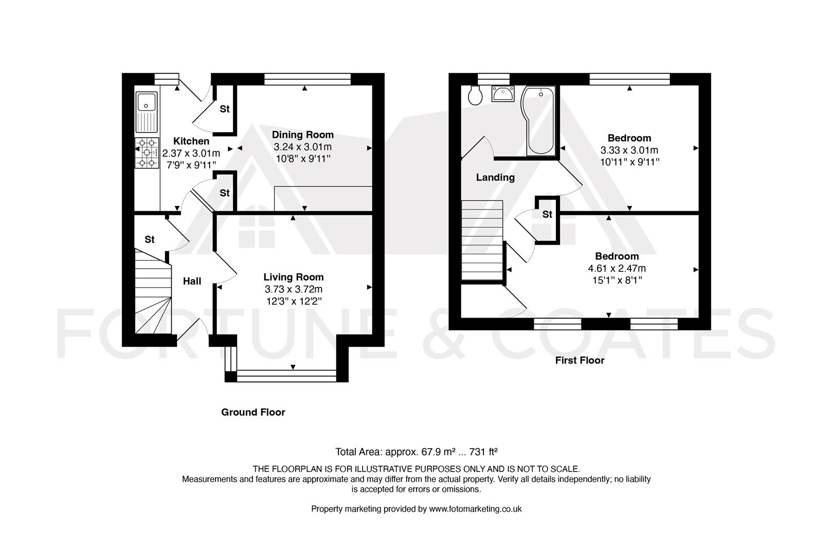 81, Vicarage Wood, Harlow floorplan