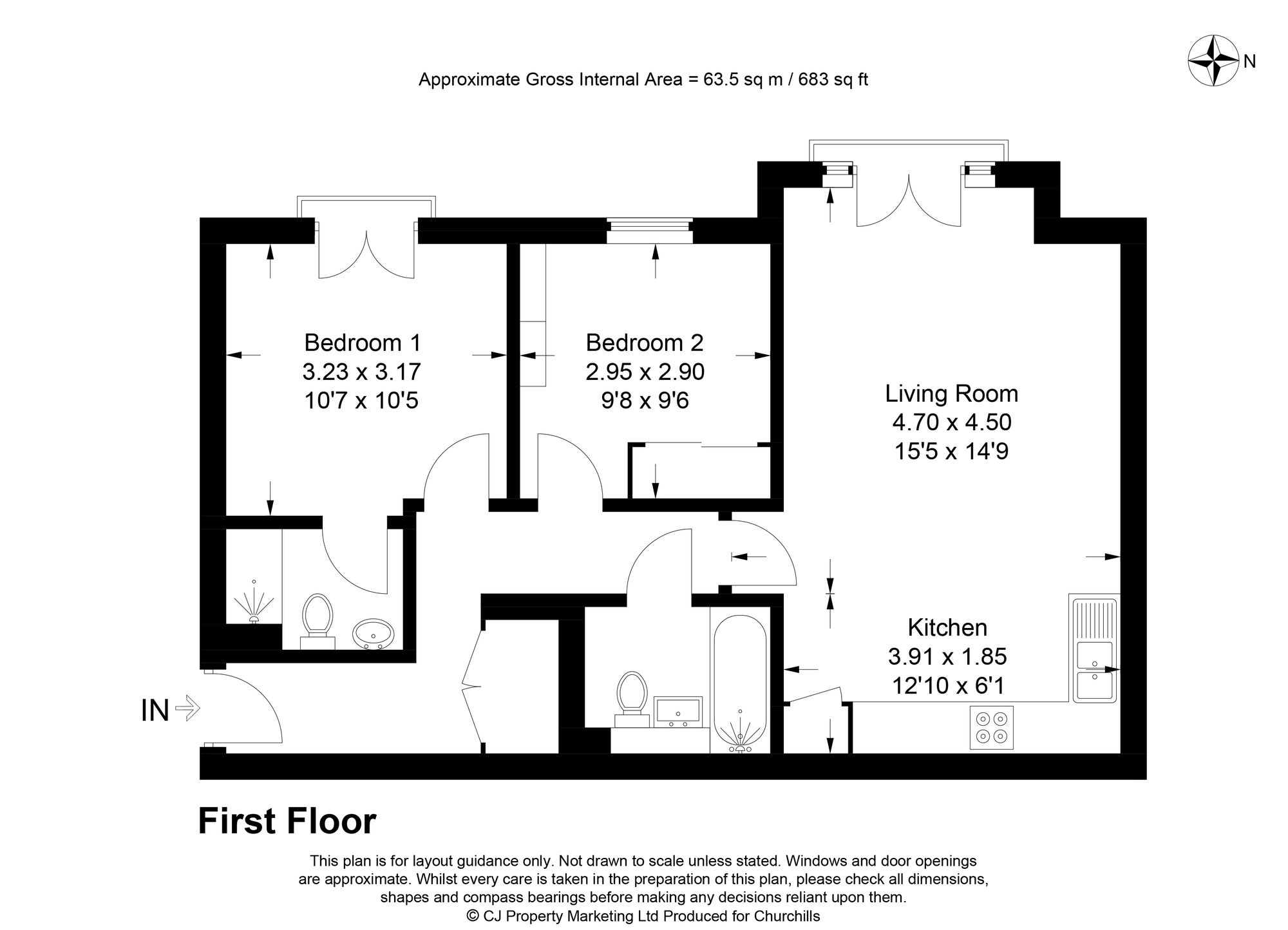 108 Walton Road, Bushey floorplan